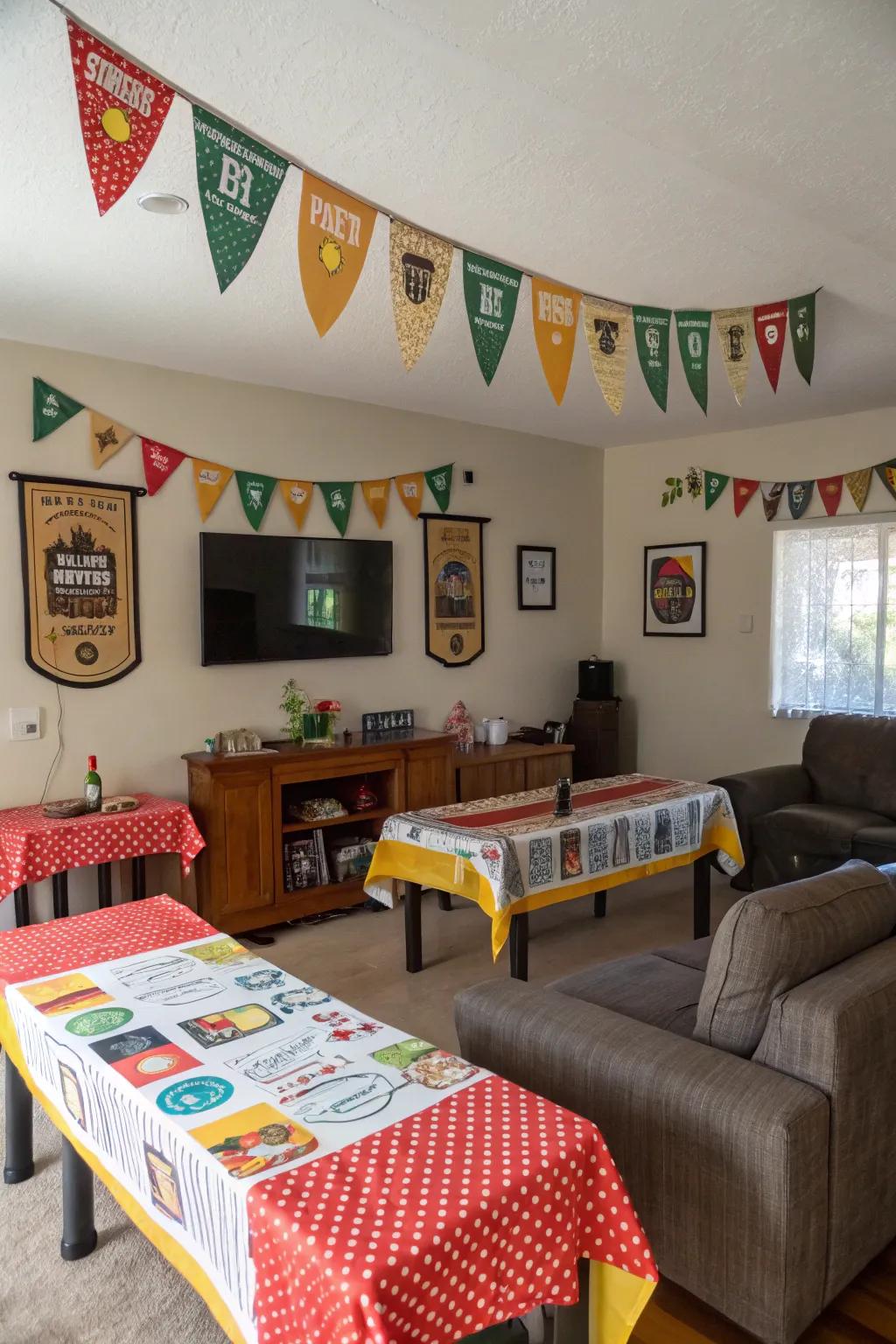 Brew-themed décor setting the stage for the festivities.