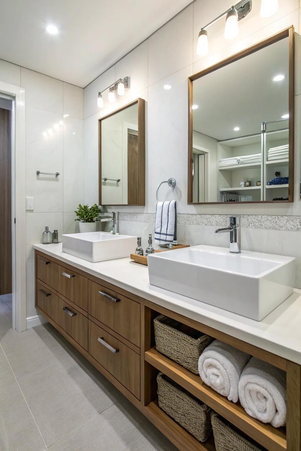 Affordable modern fixtures can transform your bathroom's look.