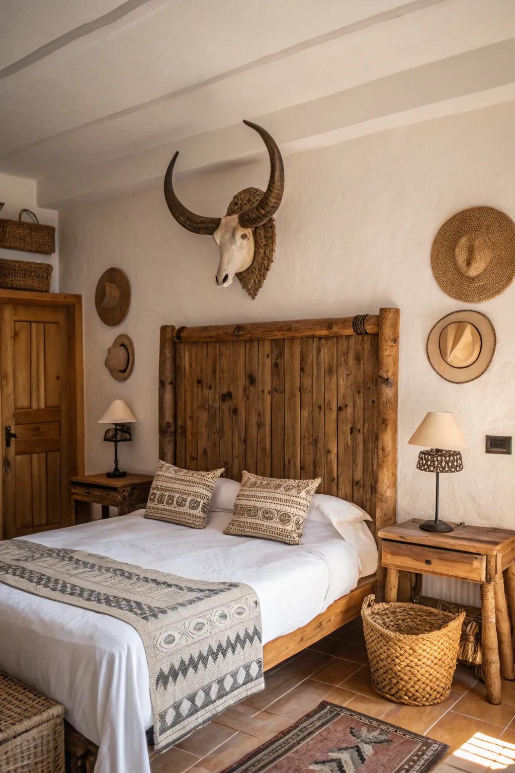 Establish a point of interest in your bedroom.