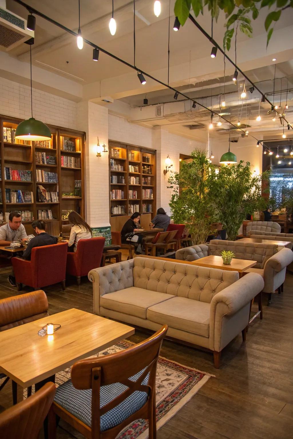 A variety of cozy seating options ideal for every mood.