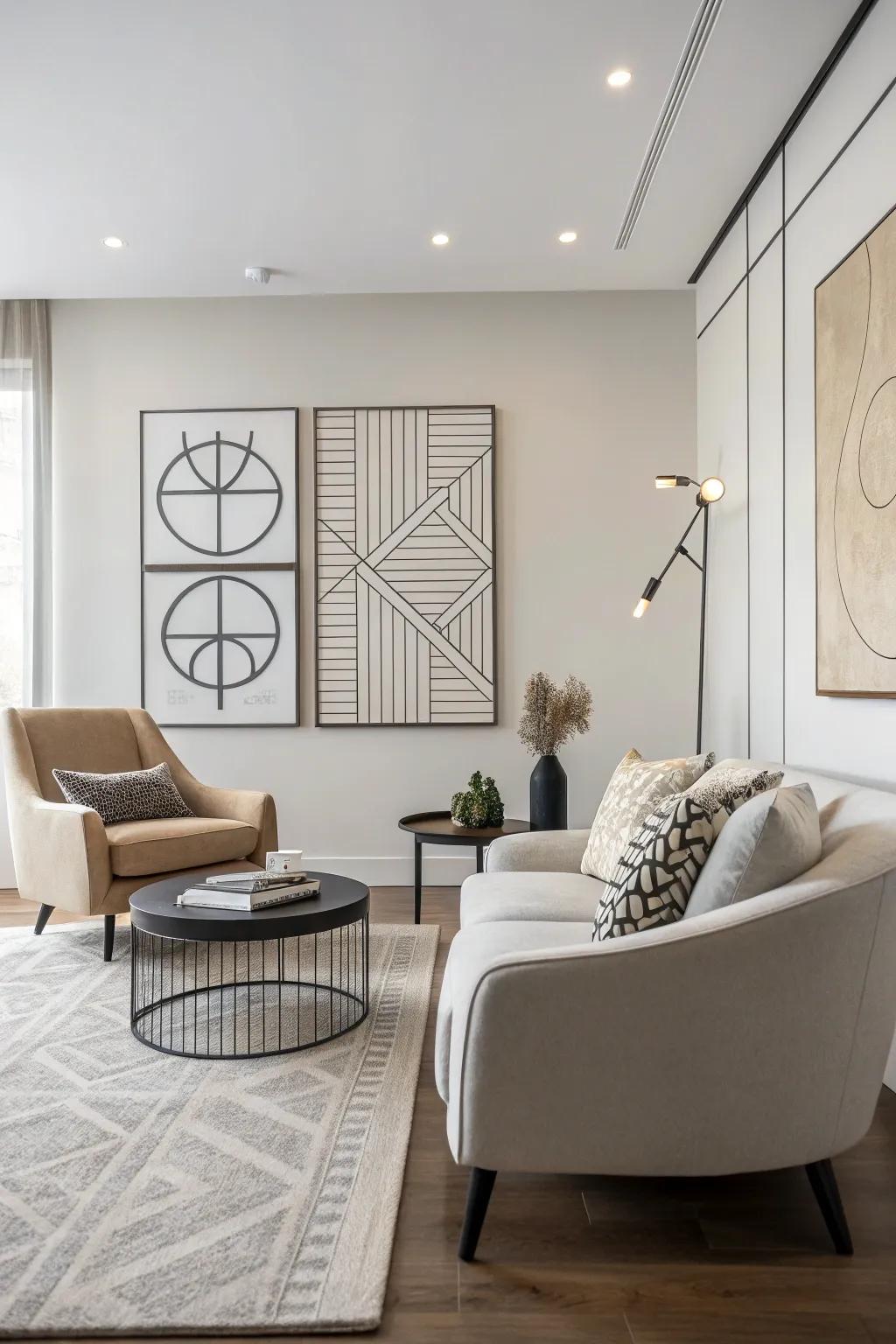 Simple art gains richness through its minimalism.