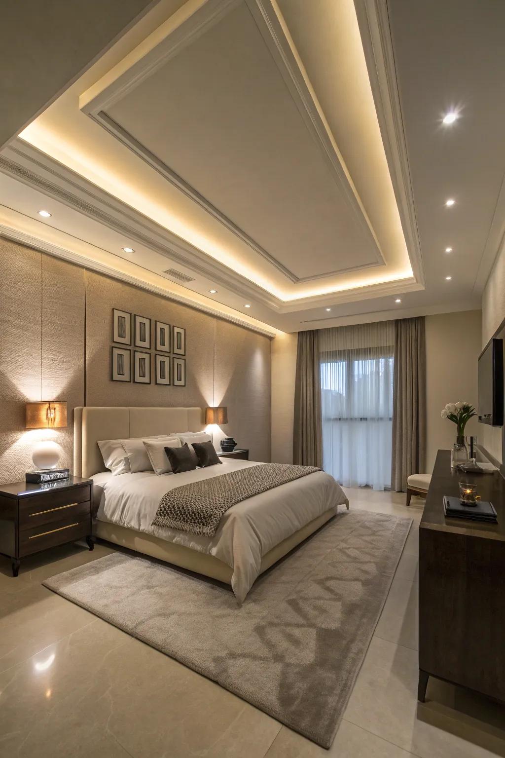 Tray ceilings contribute layers and dimension to any area.