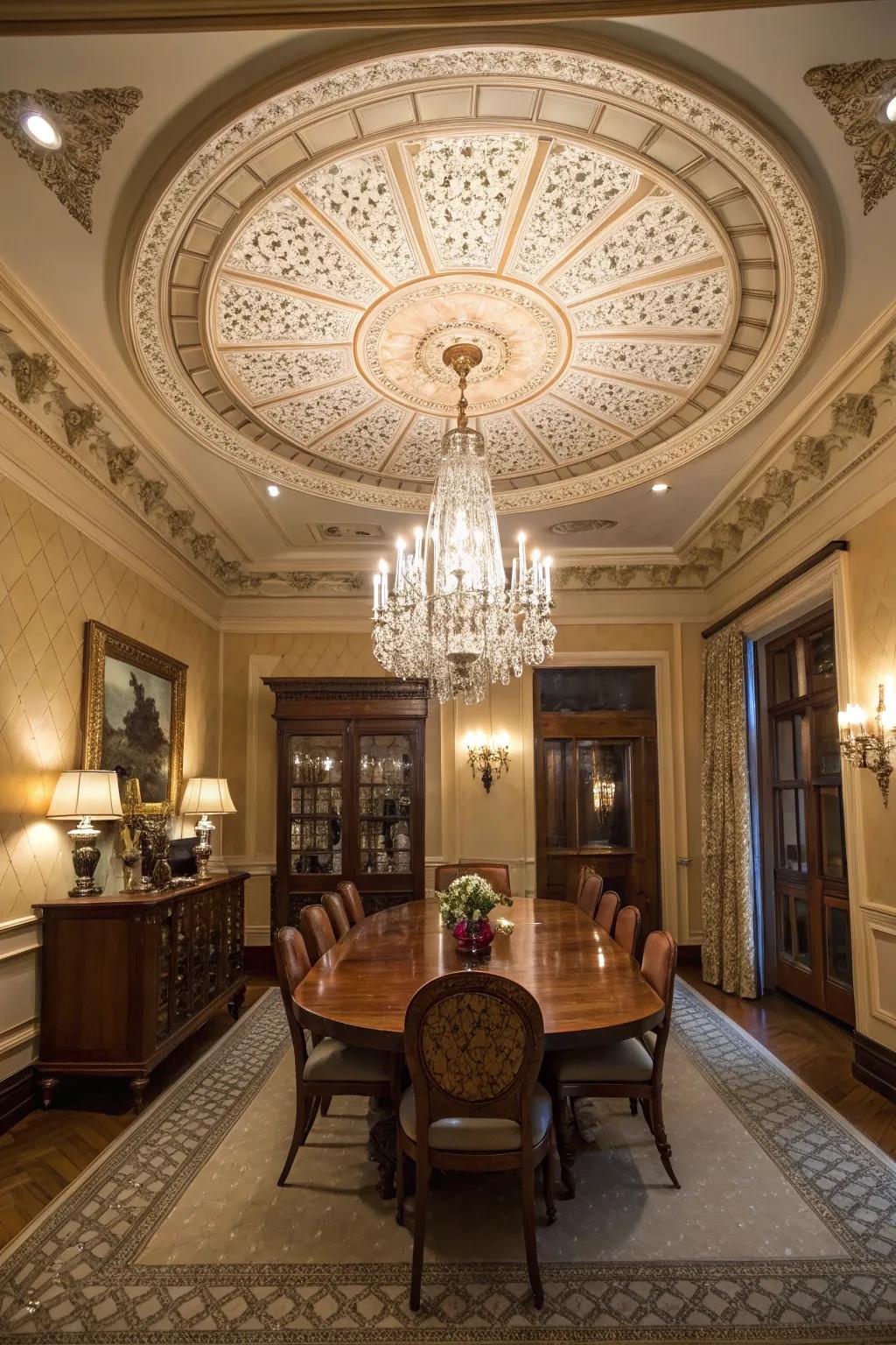 Lighting and accents harmonize beautifully for a dramatic result.