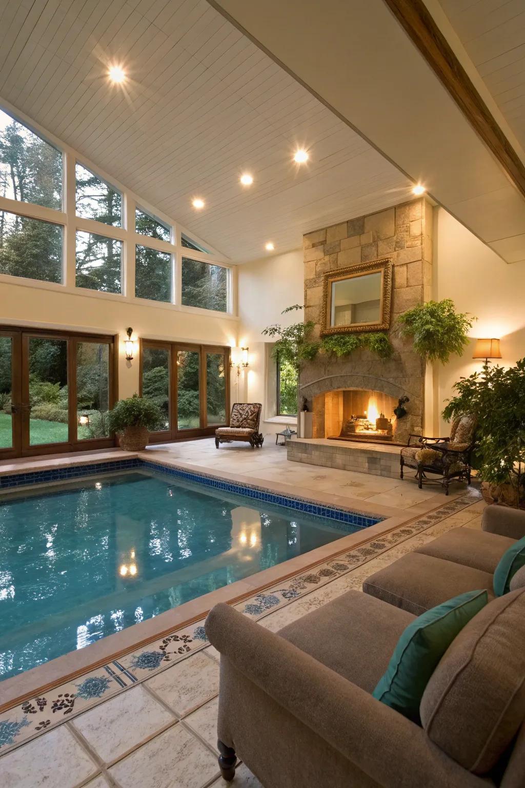 Create a multi-use space by integrating your pool with your living areas.