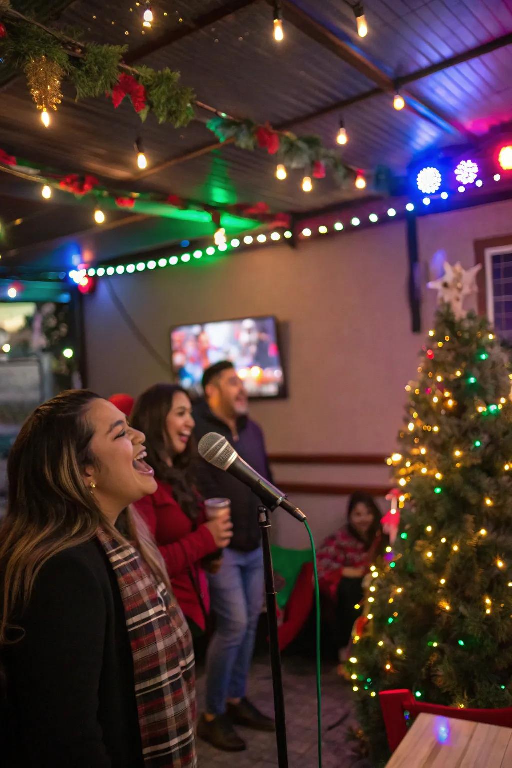 An exciting Christmas karaoke face-off, certain to create laughter and happiness.
