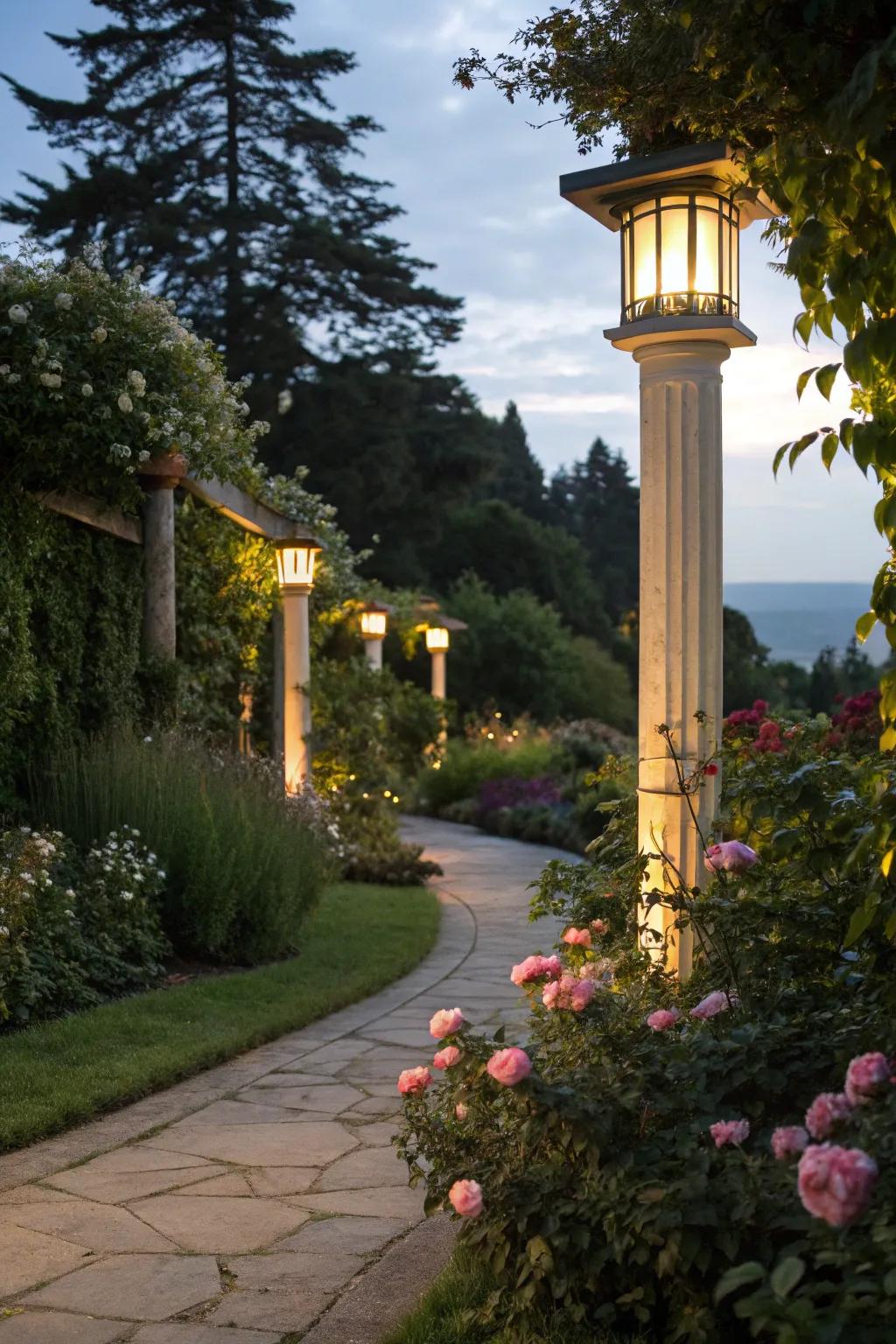 Guide your path with exquisitely lit routes.