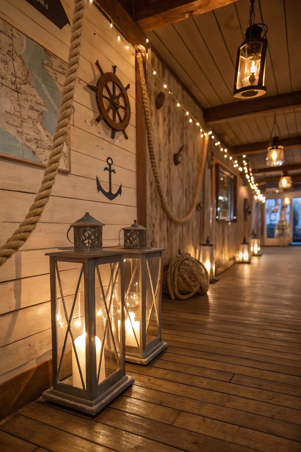 Gentle lights that embody the essence of the ocean.