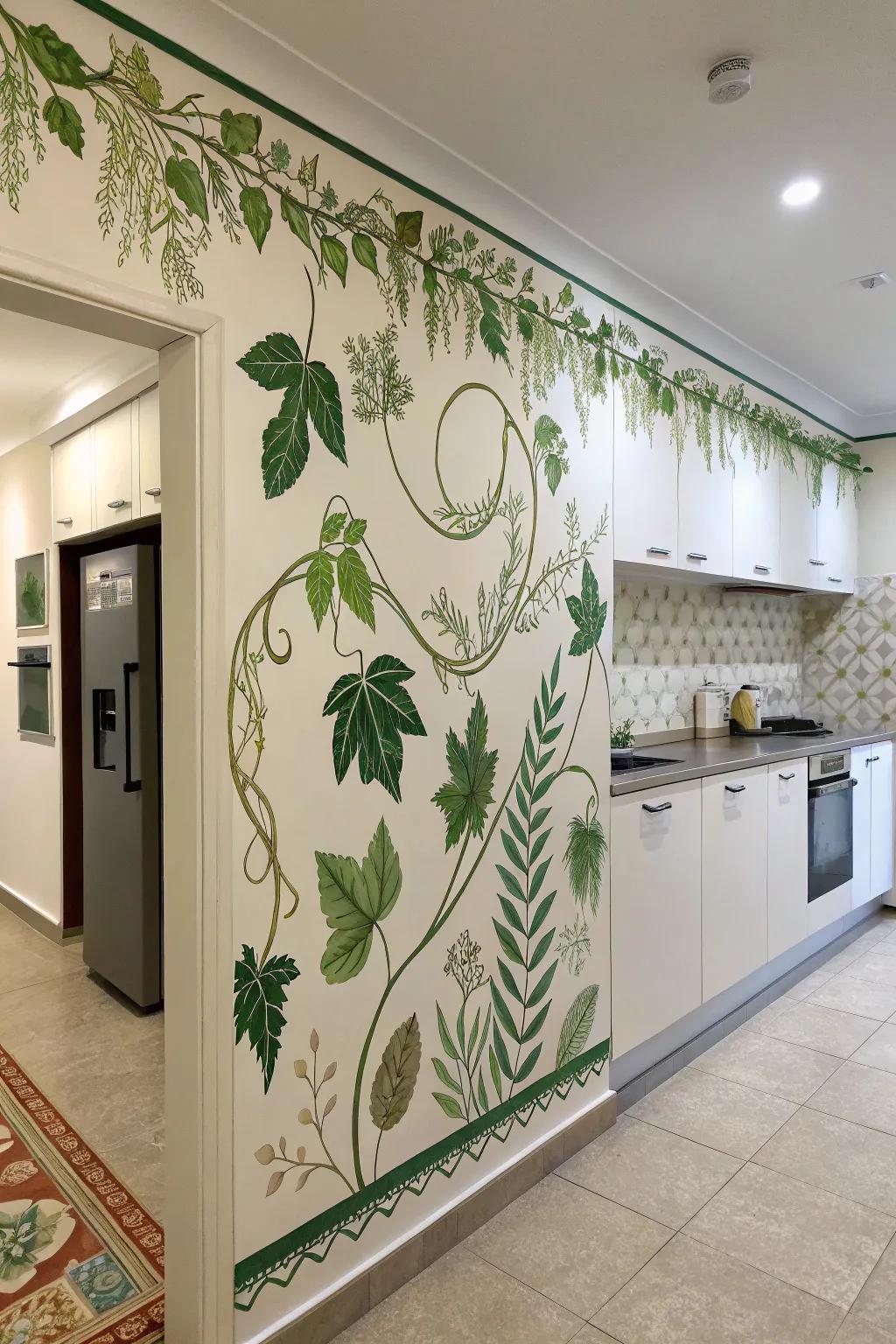 Botanical borders bring nature inside your home.