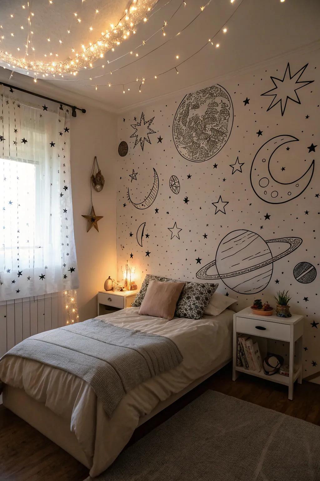 Heavenly visions injecting a dreamlike quality into the restful retreat.