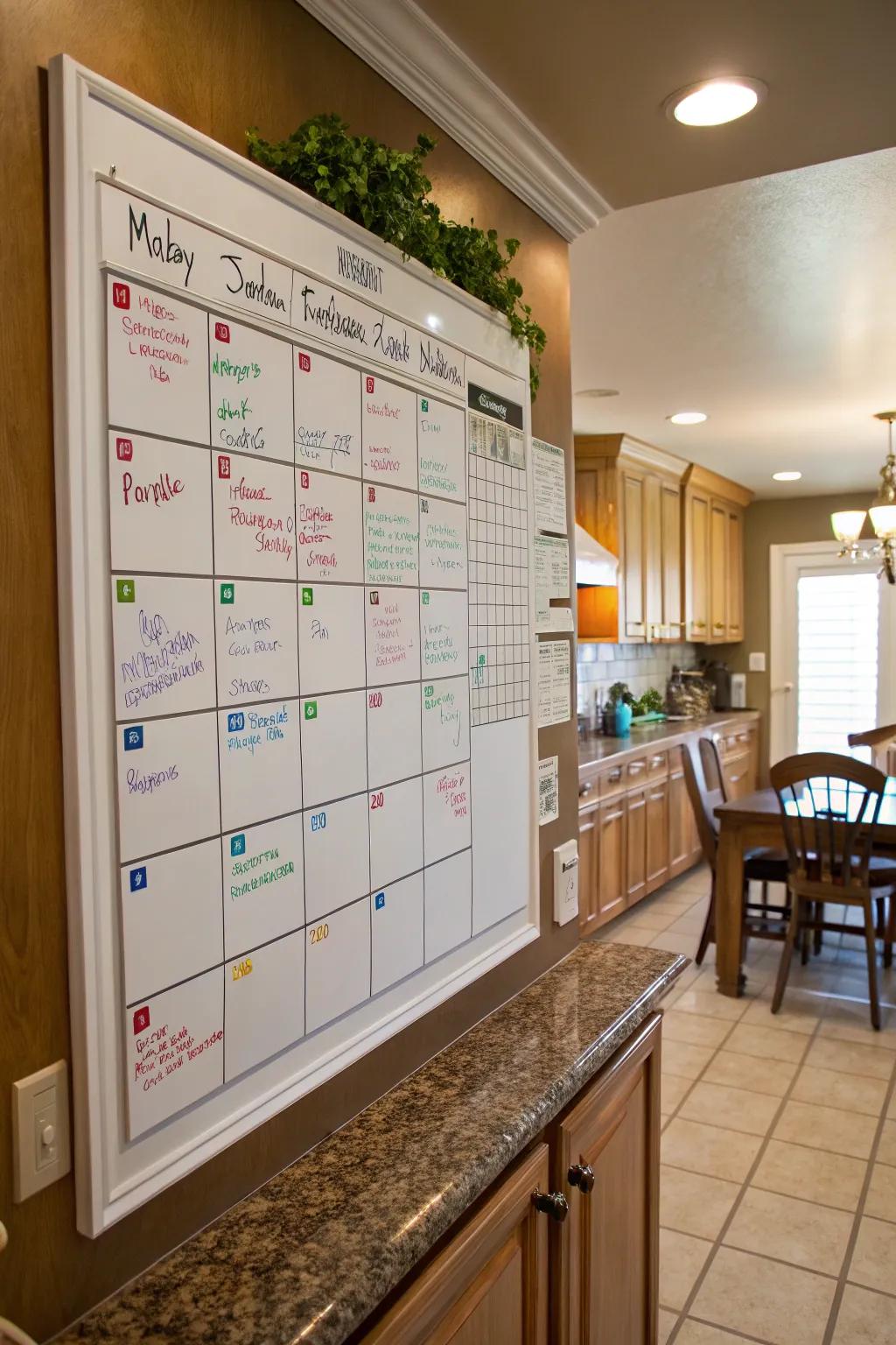 Keep well-organized with a tailored calendar design.