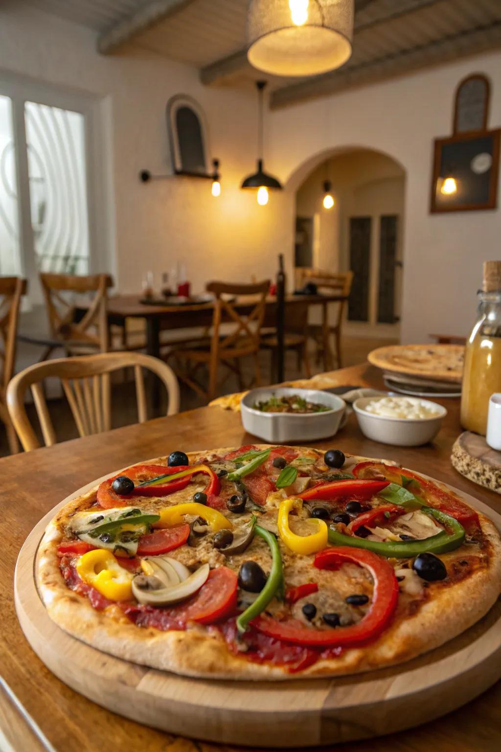 Homemade pizza opens up endless topping possibilities.