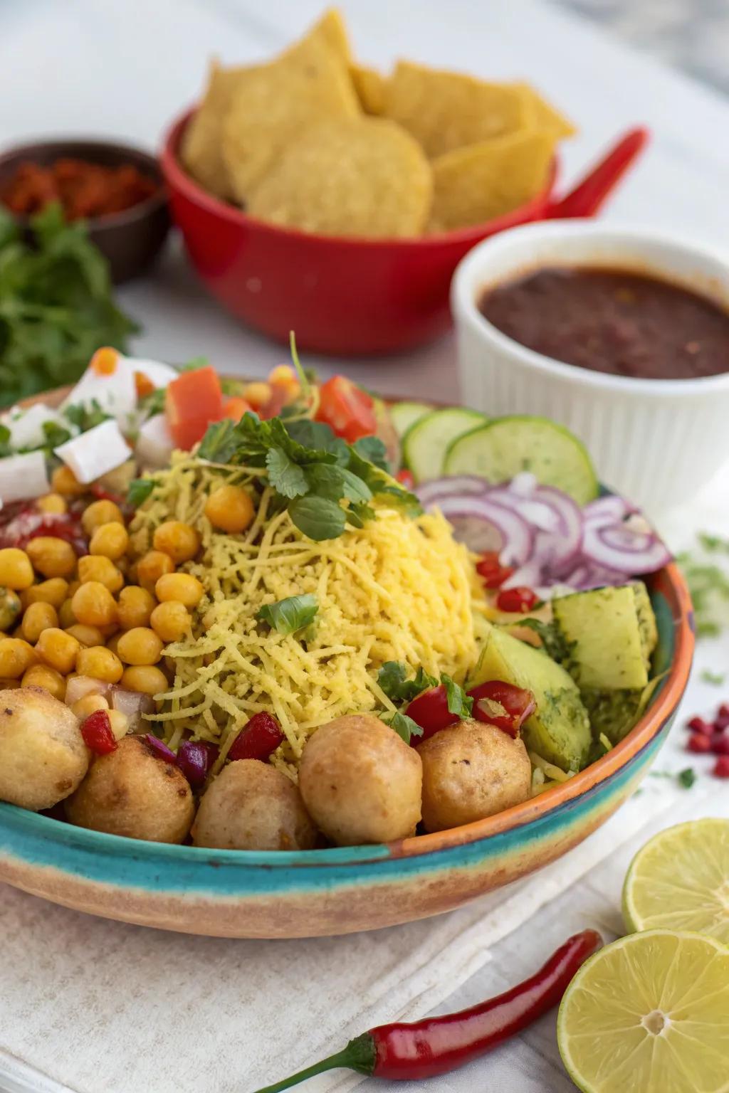A bright and interactive snack display, created to engage your cherished guests.