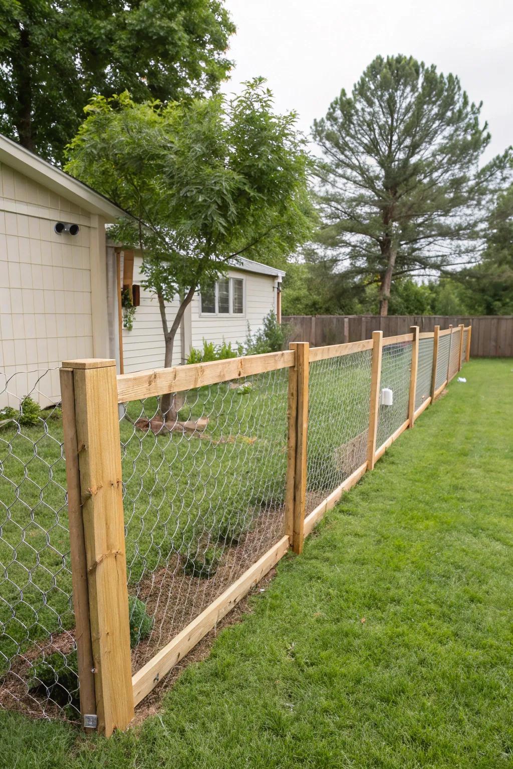 Protect your backyard with a reasonably priced DIY fence.