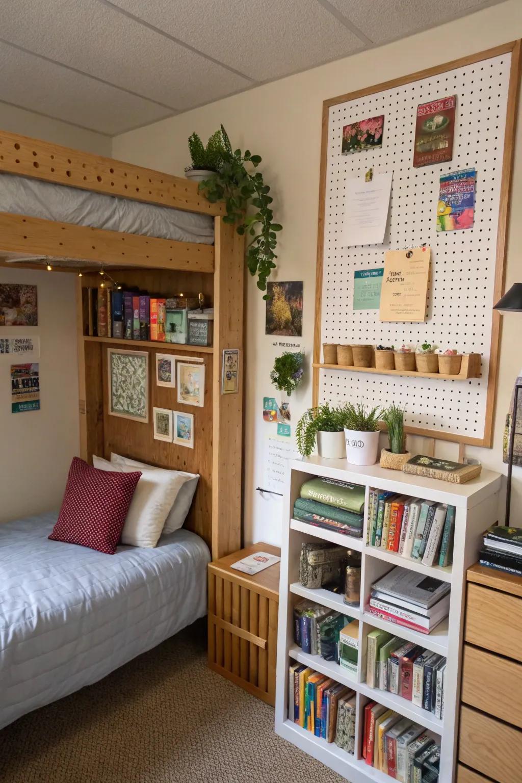 Make use of your wall space with effective vertical storage.