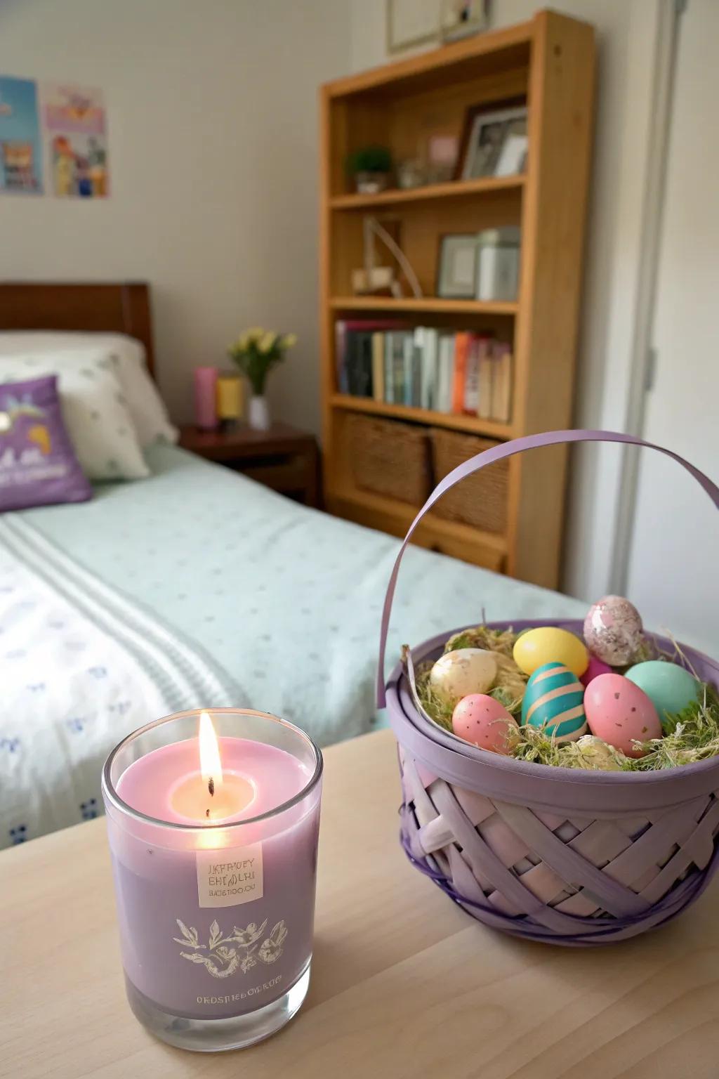 Add warmth and comfort with a delightful candle.