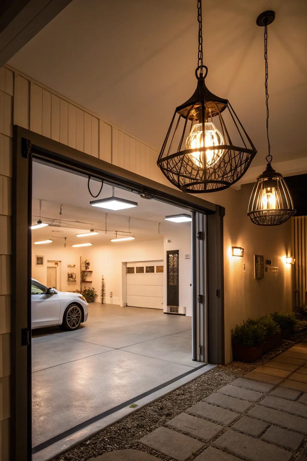 Lighting can transform your entryway into an inviting space.