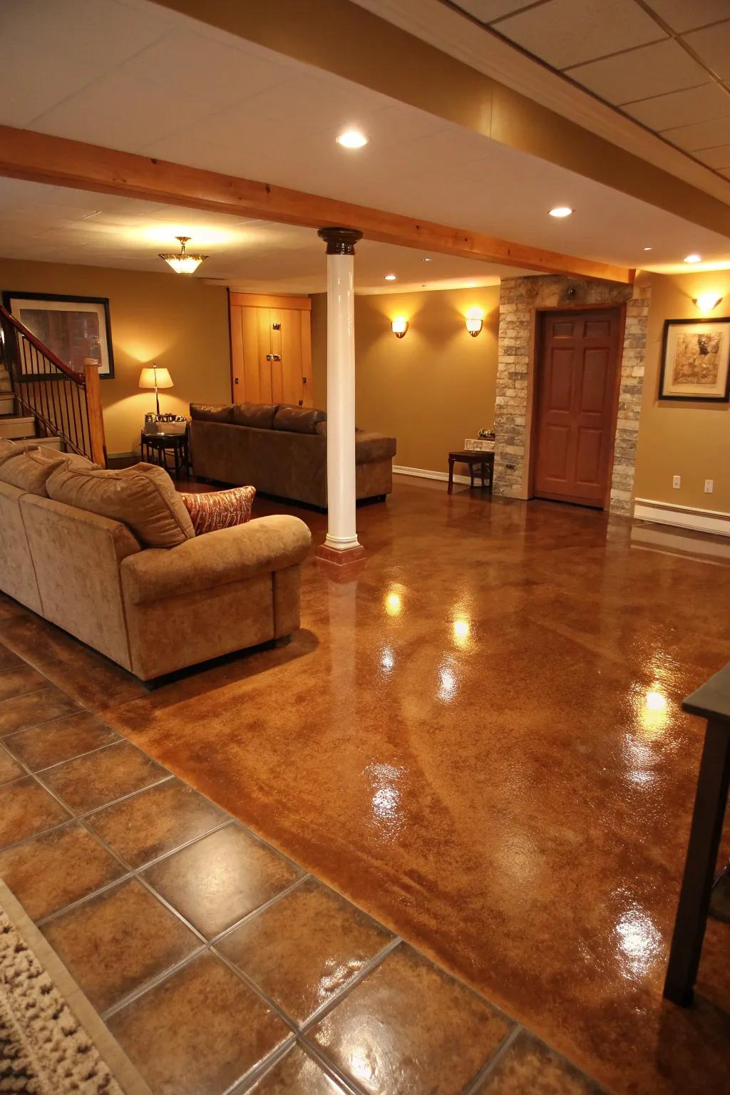 Earth tones foster a warm, welcoming vibe.
