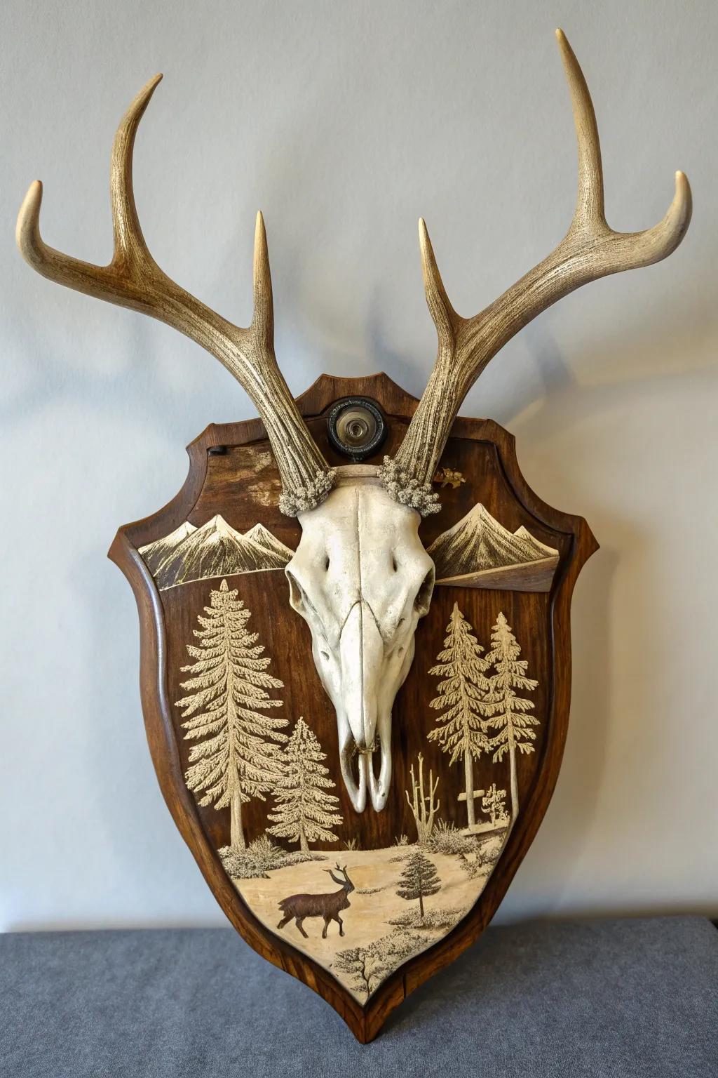Nature-inspired engravings introduce a distinctive flair.