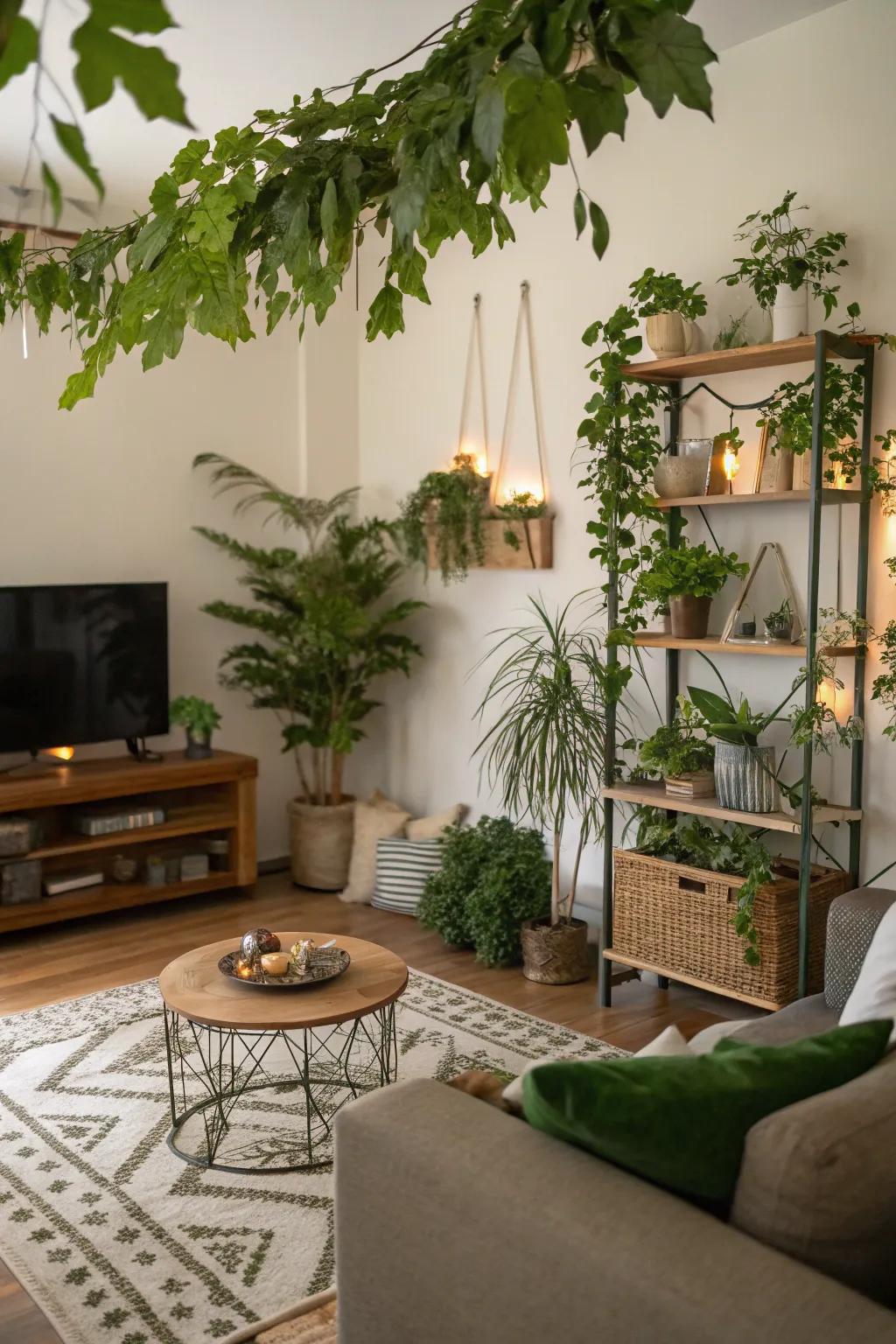 Natural accents contribute an earthy and rustic appeal to your autumn decorations.