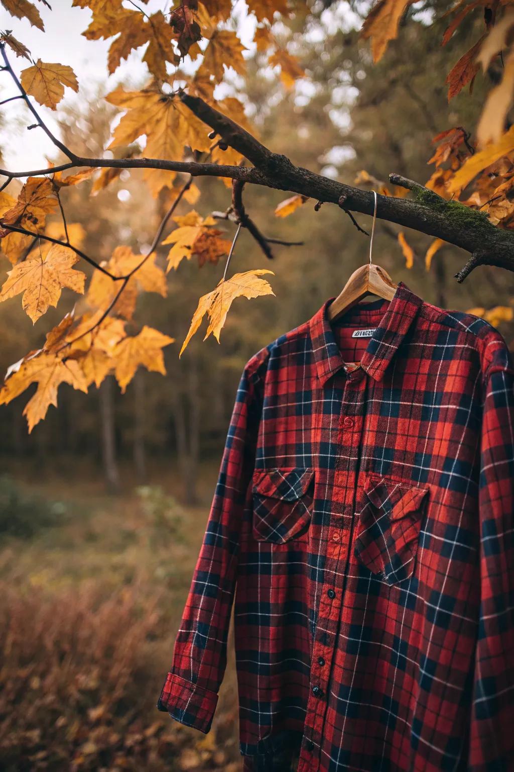 Plaid shirts are the quintessential fall layering piece.