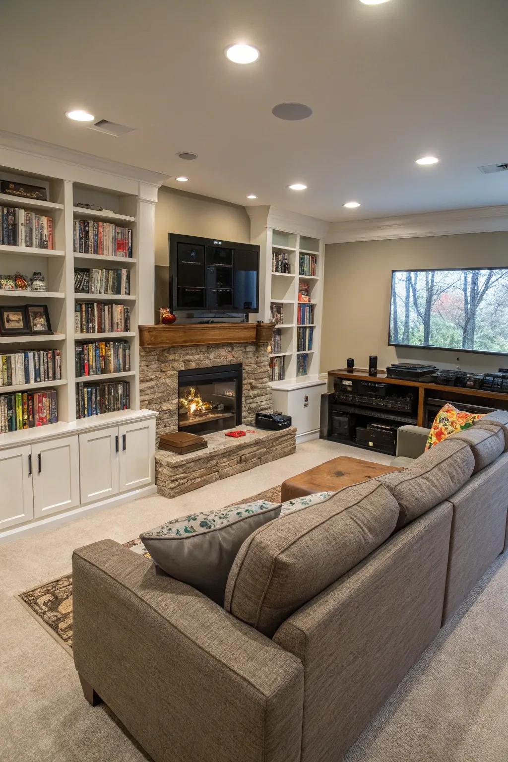 Functionality dictating the form of the rooms.