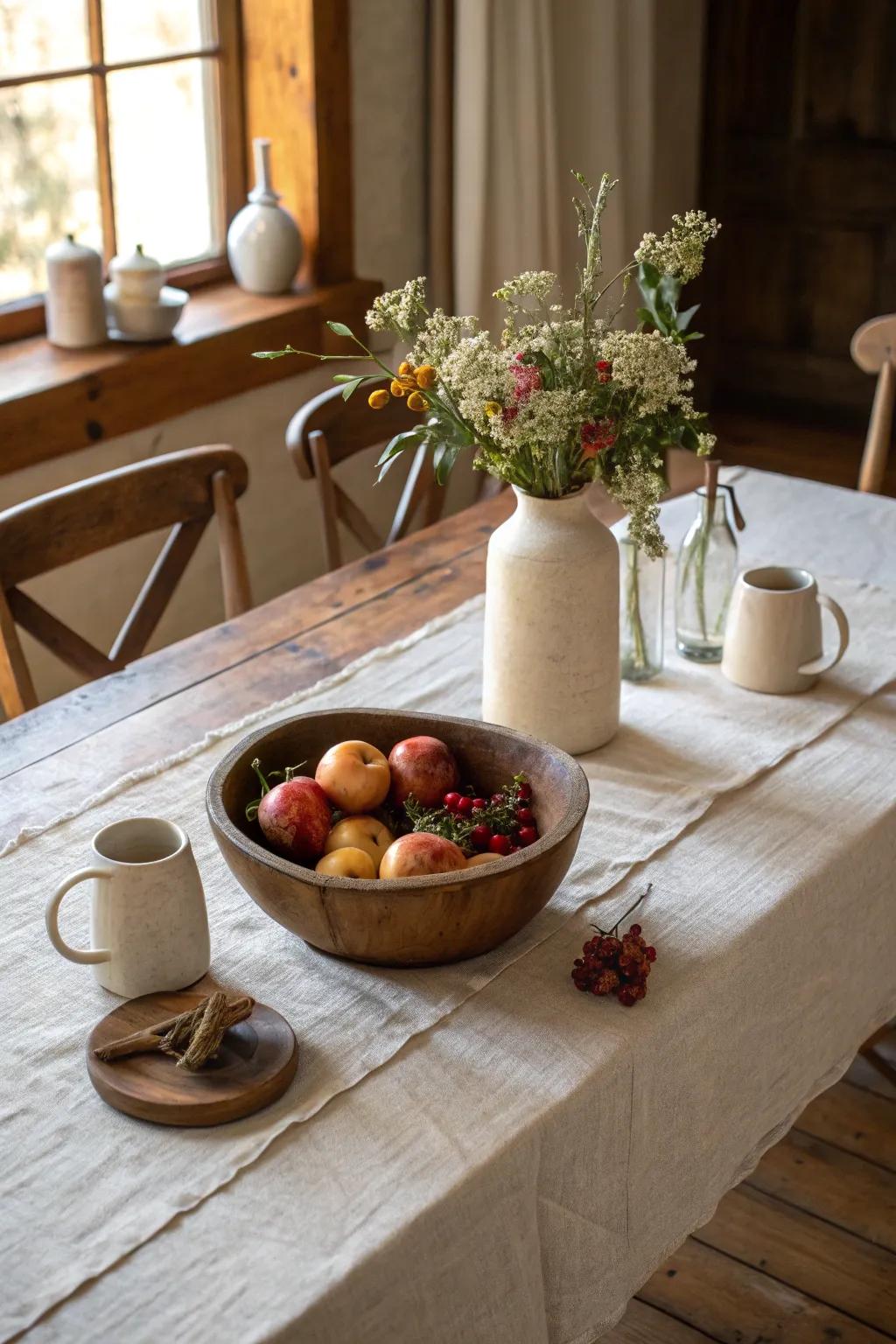 Aged decor adds a hint of history and allure.
