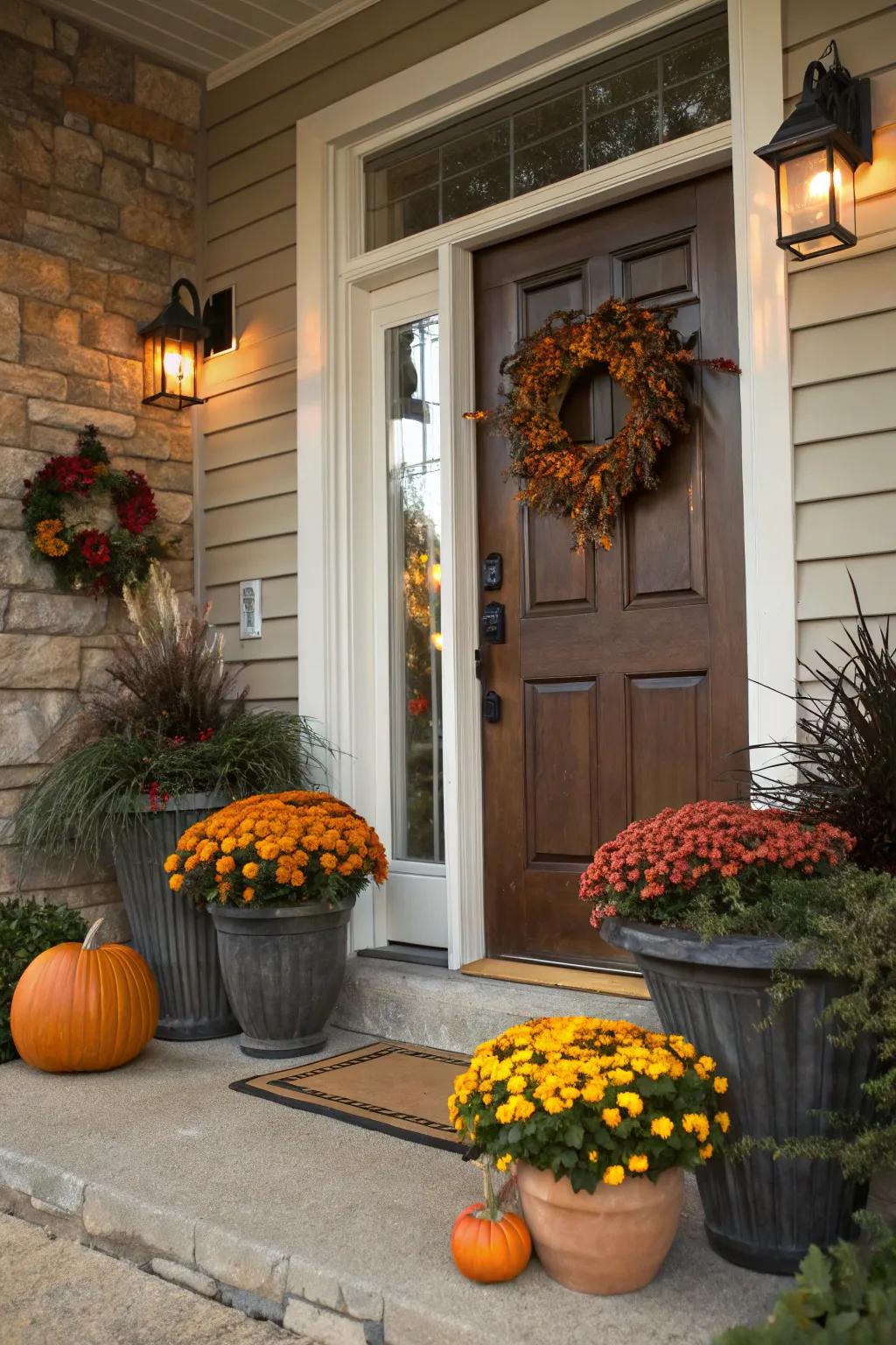 Bring in festive elements to reflect the current season.