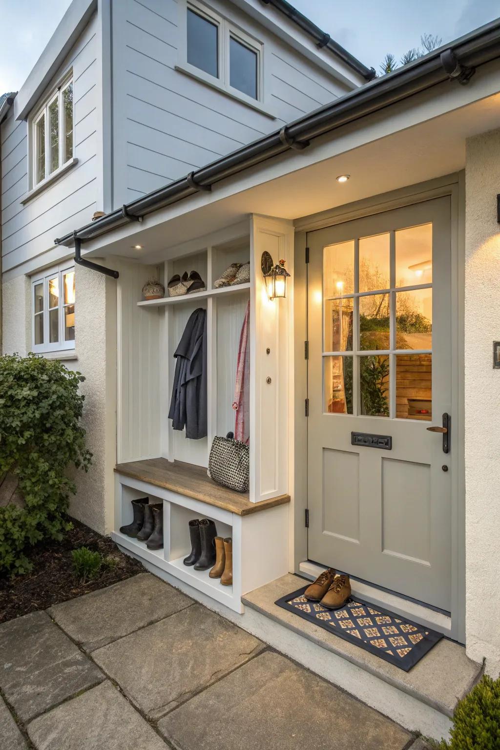 A functional mudroom, ready for anything.