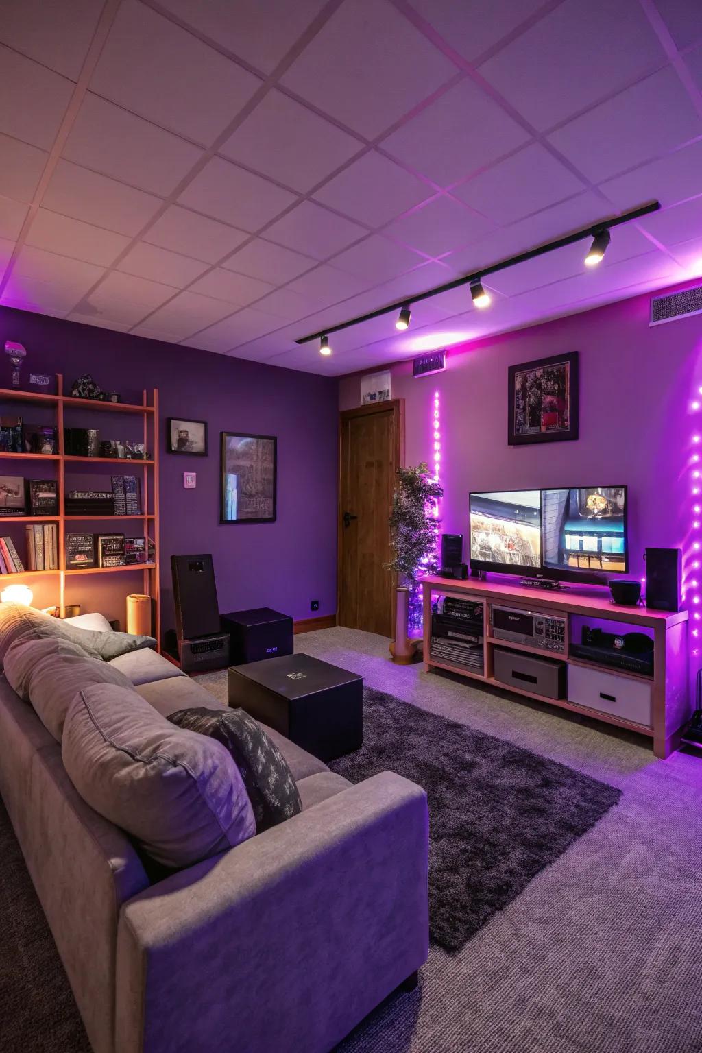 Violet tones evoke a sense of wonder and creativity.