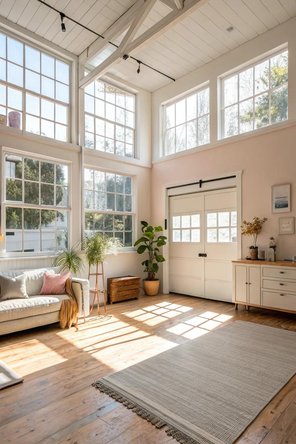 Radiant and open interiors featuring sunlight penetration and bright shades.