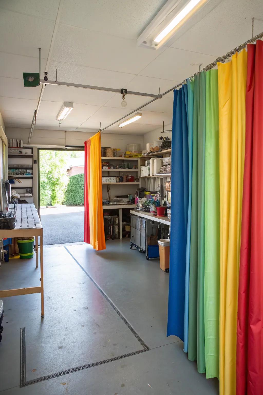 Panel dividers provide versatility for any garage arrangement.
