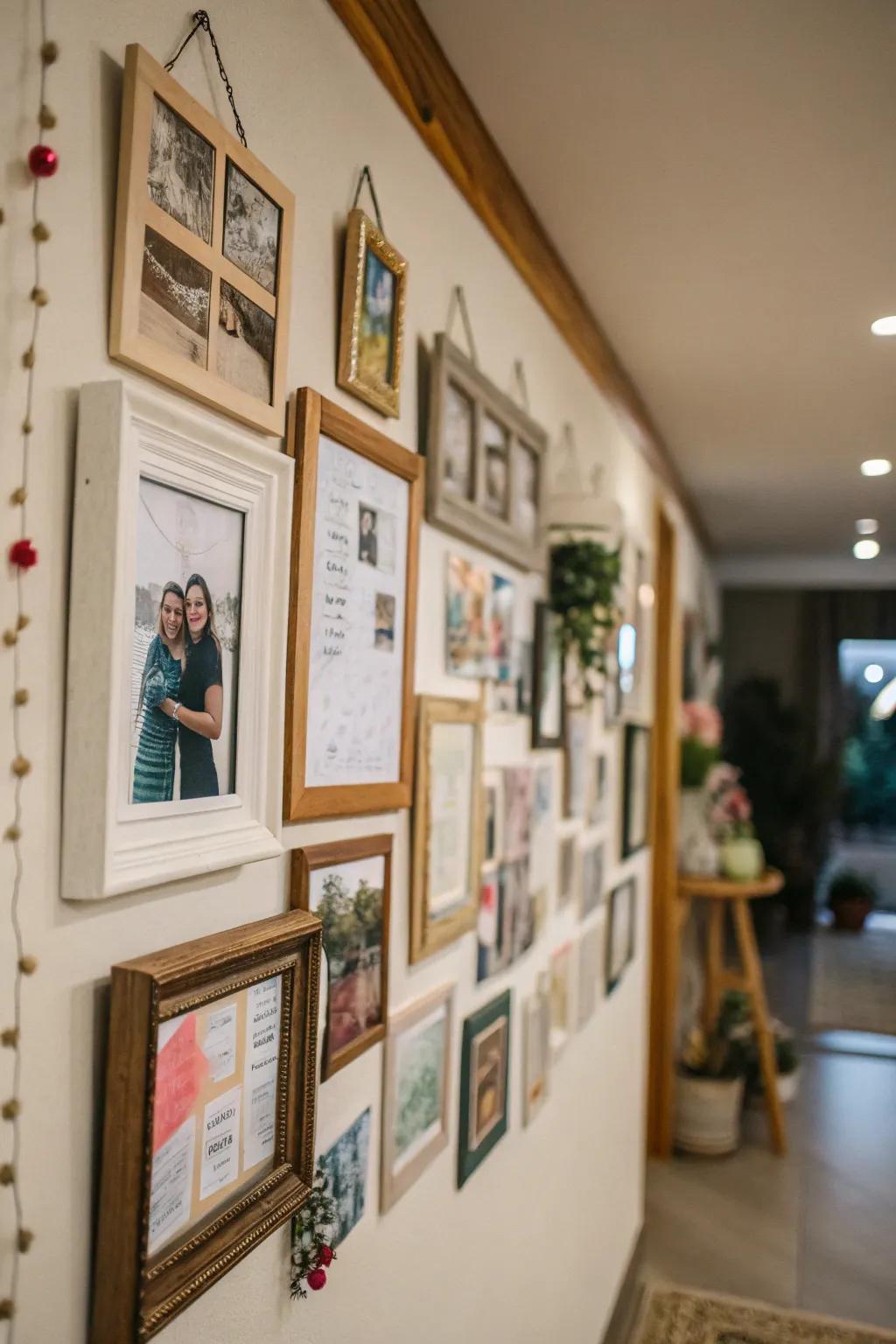 Personalize your space with a creative wall display.