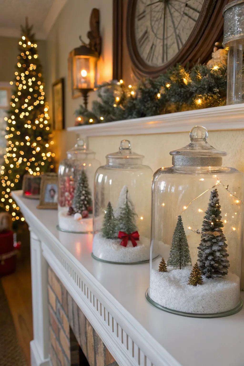 DIY blizzard orbs usher in an element of winter wonderland to your abode.