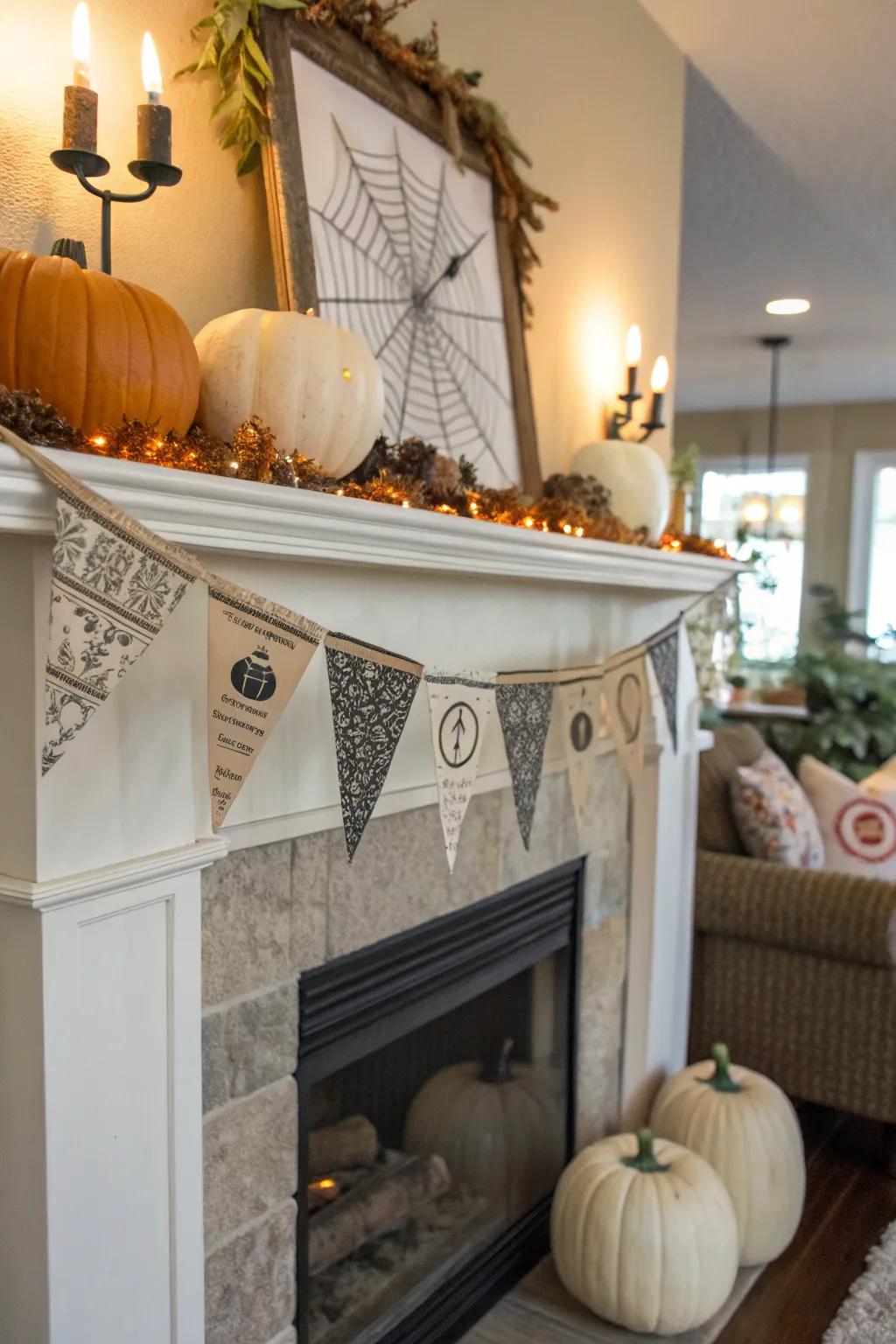 Streamers and banners bring a touch of nostalgia and festivity.