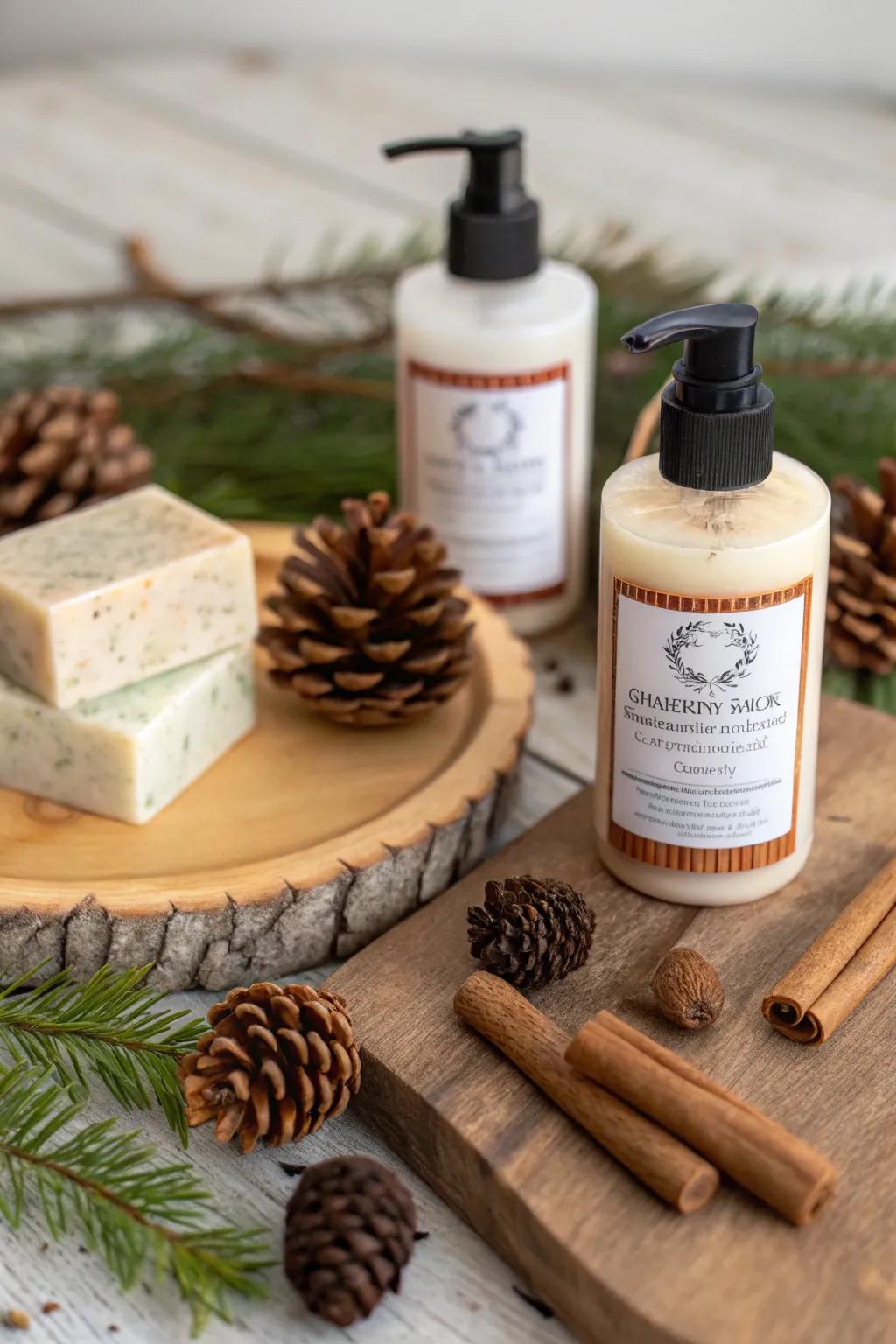 Holiday-scented hand cleansers for a festive fragrance