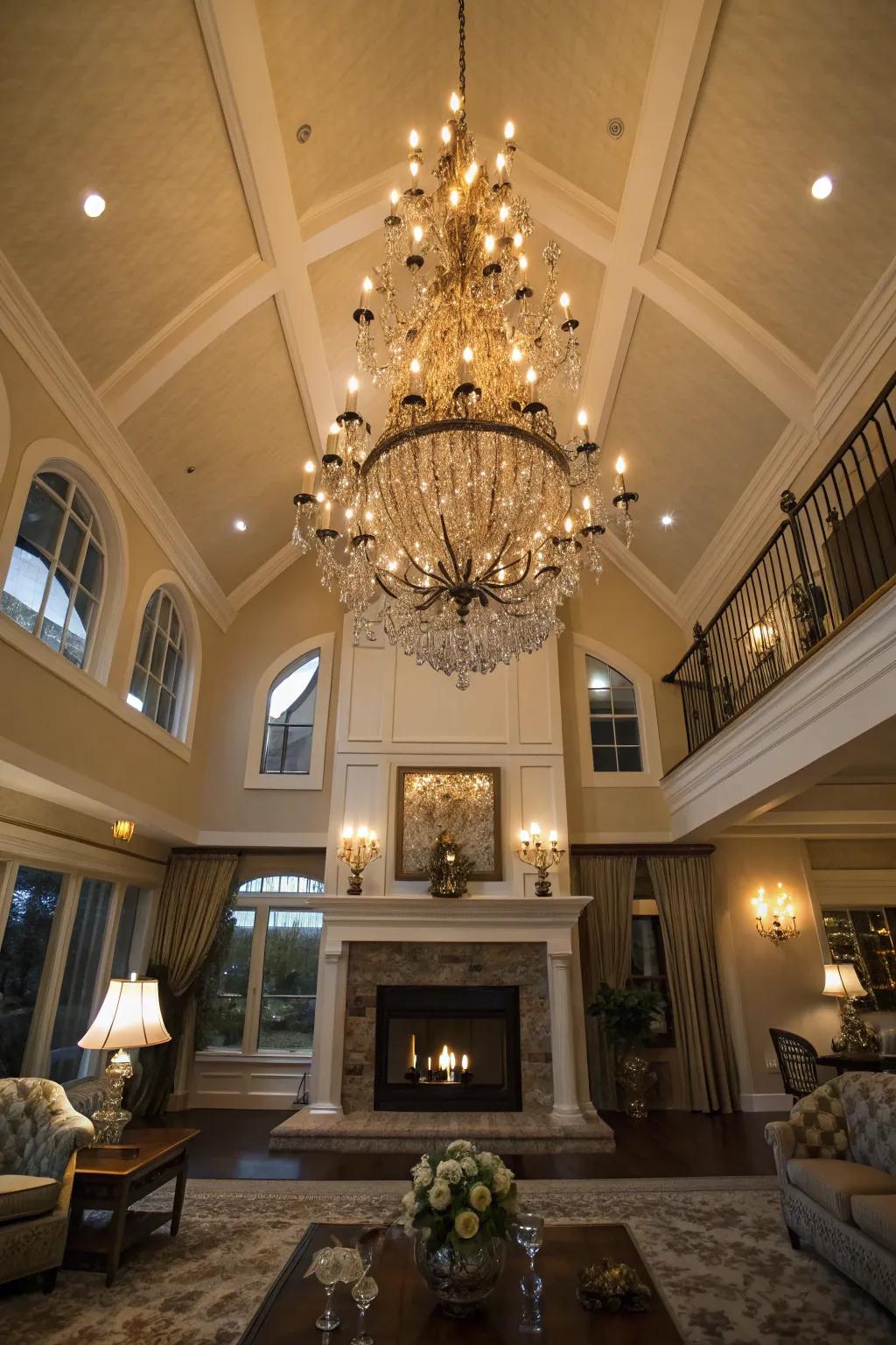 Brighten your space using magnificent chandeliers.