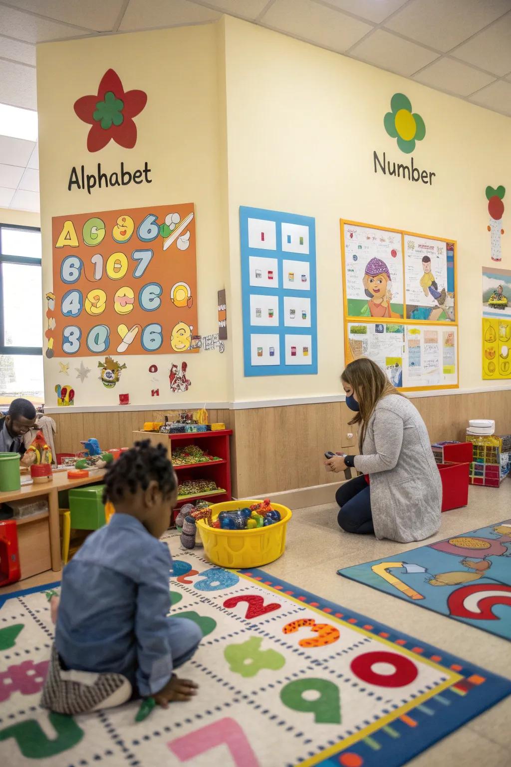 Educational decor can amplify learning while contributing visual fascination.