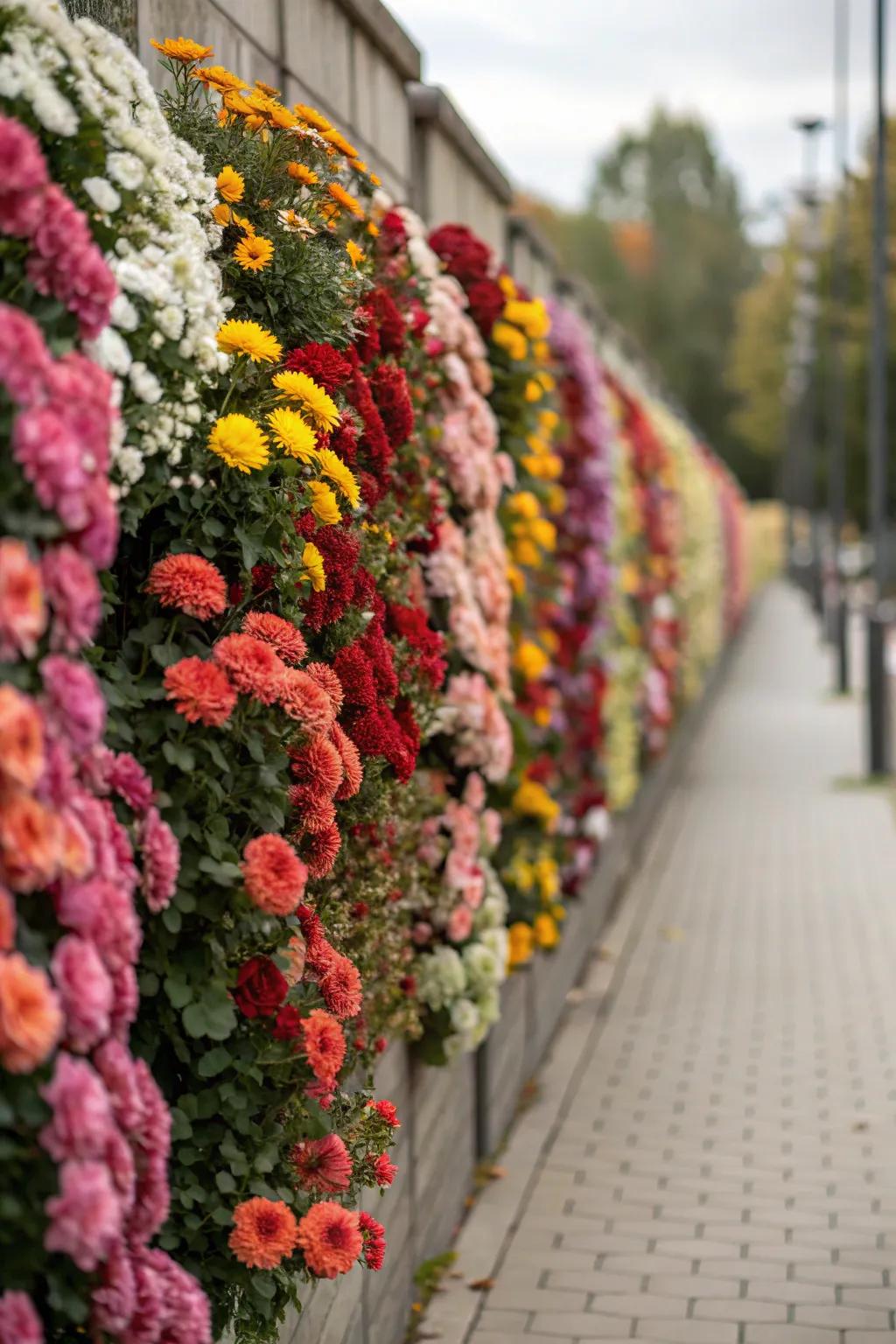 Transform a simple facade into a rich floral masterpiece.