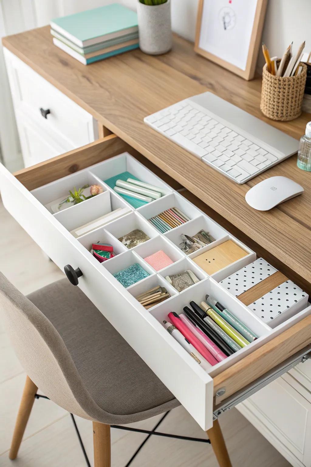 Cabinet dividers transform confusion into request.