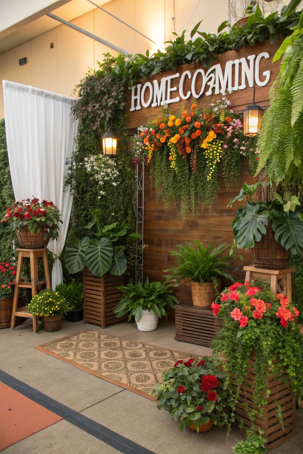 Greenery introduces an earthy elegance to any location.
