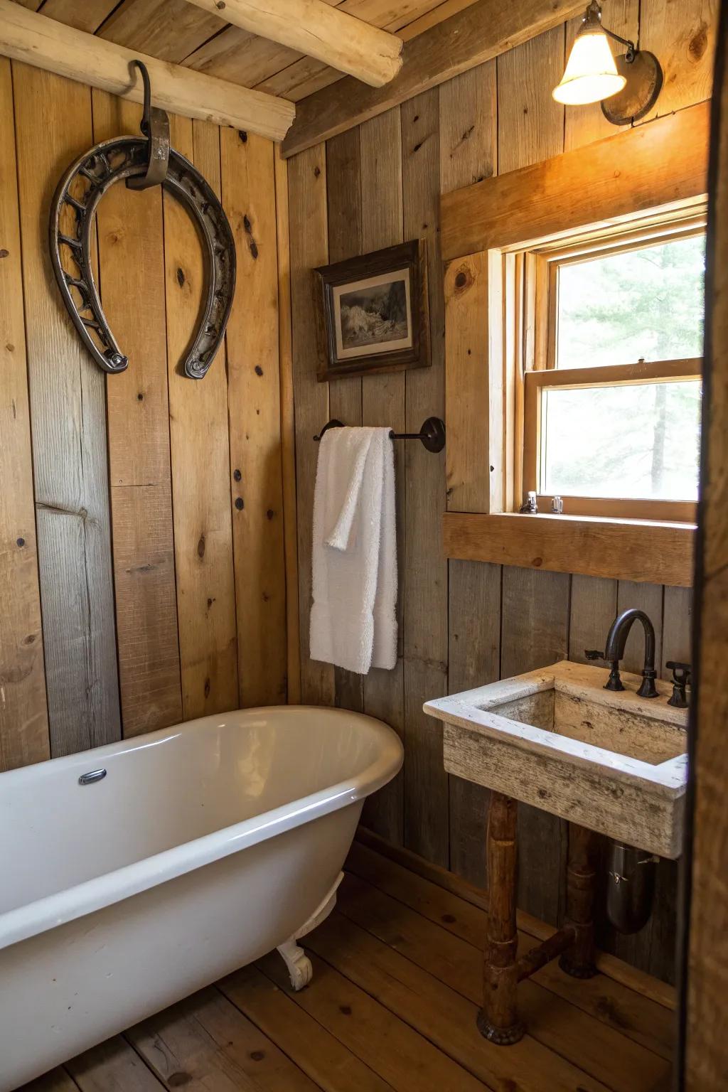 An <strong>equine neckwear</strong> transformed into a quaint towel rack in a country-themed powder room.” loading=”lazy” class=”pimg”>
	</picture><figcaption>An <strong>equine neckwear</strong> transformed into a quaint towel rack in a country-themed powder room.</figcaption></figure>
<p>Use an <strong>equine neckwear</strong> as a distinctive towel rack in your powder room for a hint of rustic flair. Mine displays plush towels, and it always leaves a lasting impression.</p>
<h3>Maybe worth checking out:</h3>
<ul class=