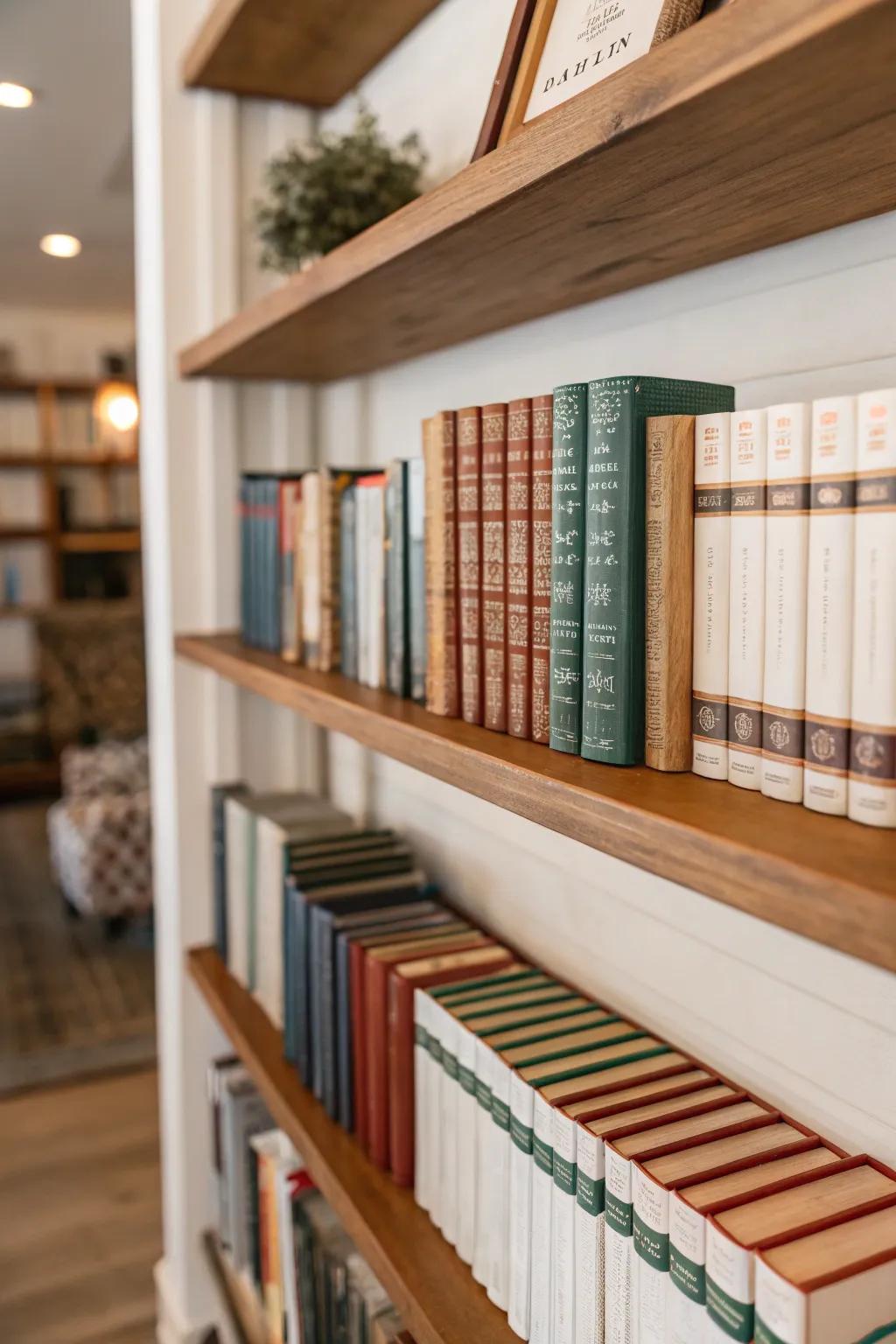 Books as decor add sophistication and interest.