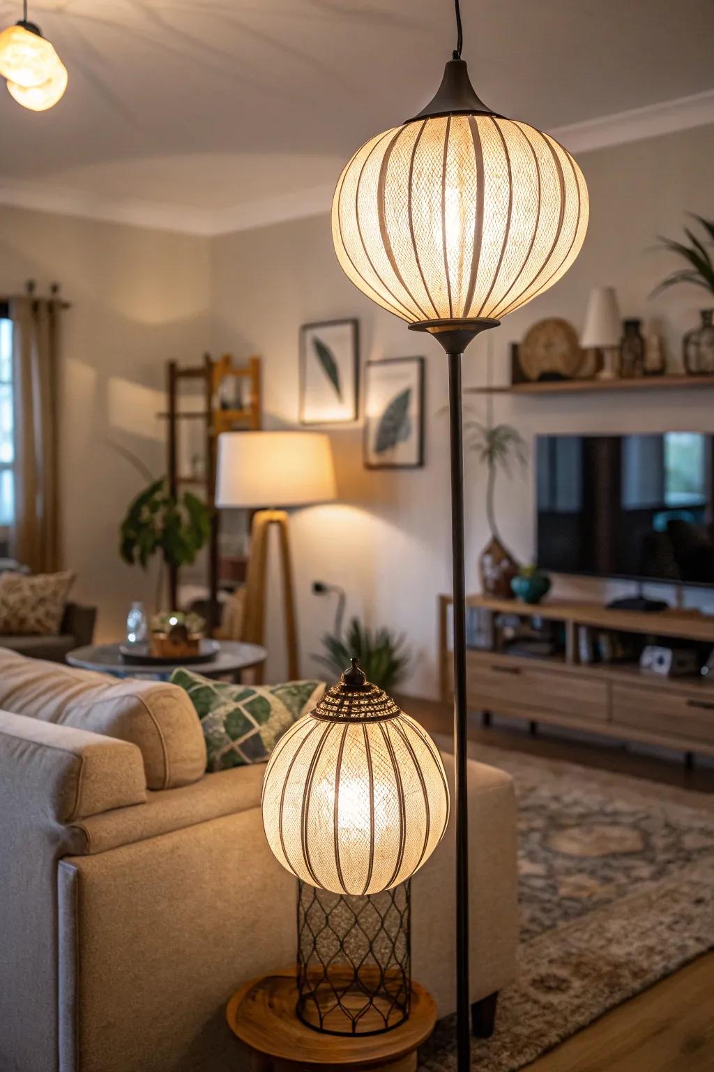 Diverse lighting builds a comforting and profound atmosphere