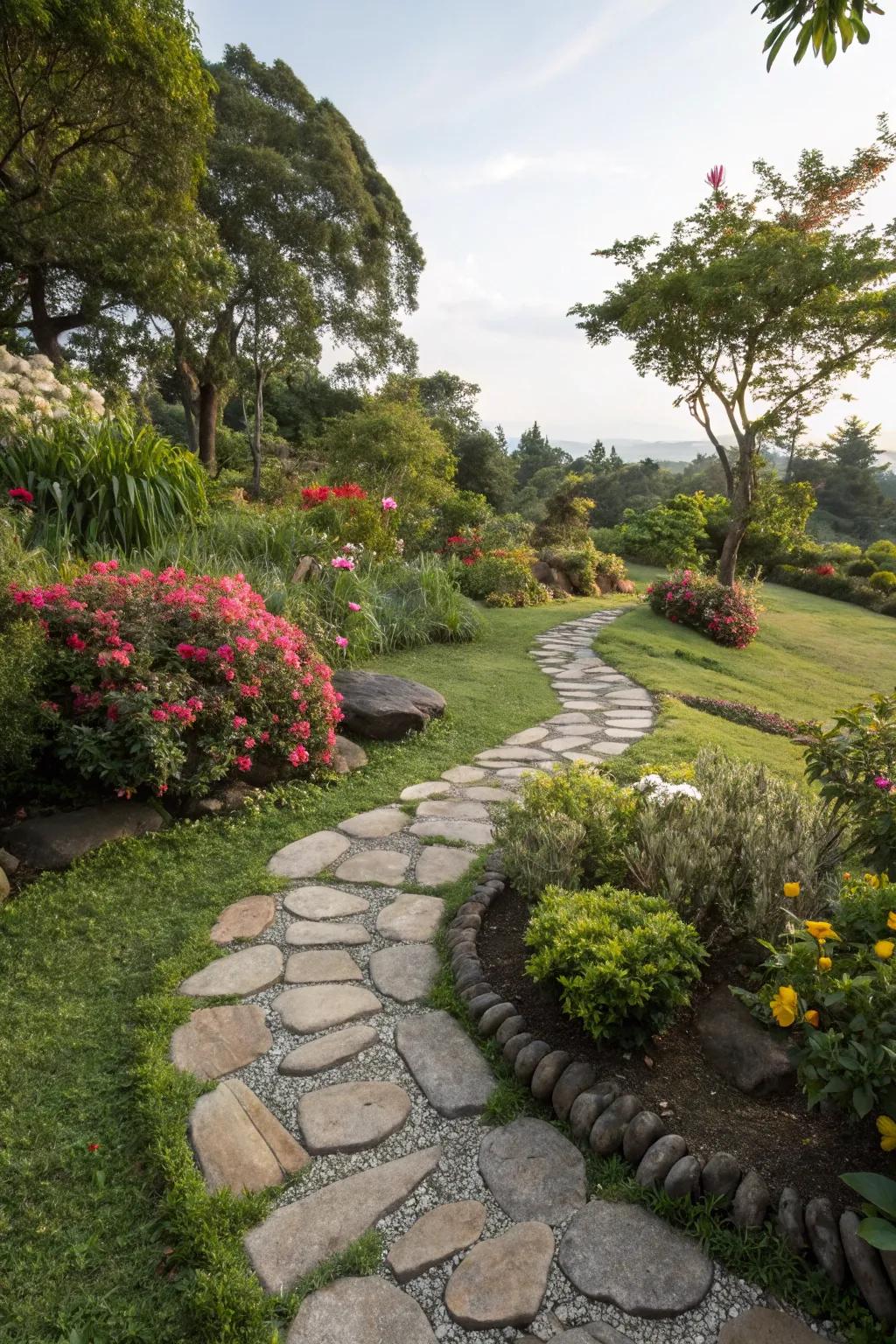 Attractive pathways give character and cohesion to your garden.