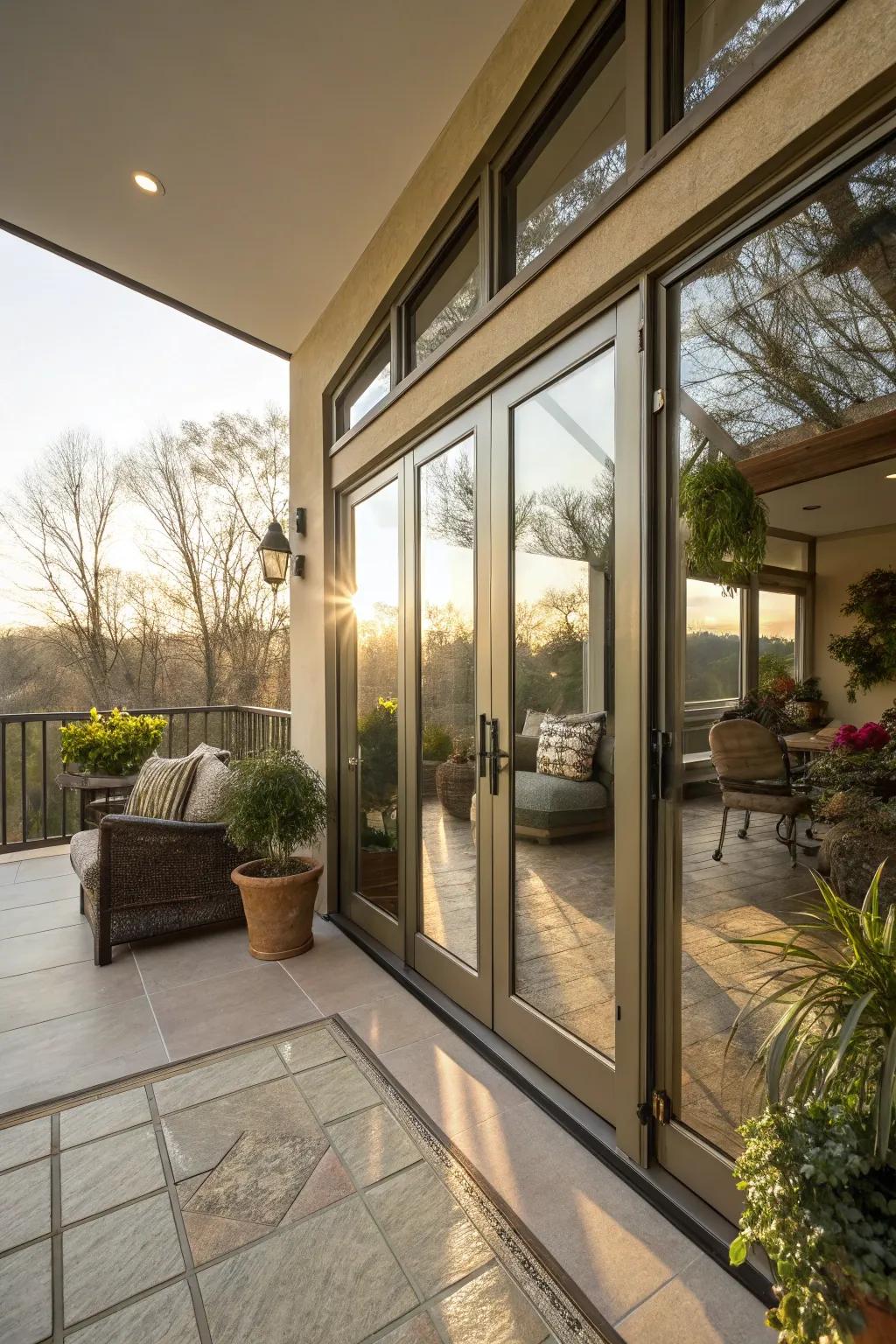 Natural light enhances the beauty of your indoor patio.