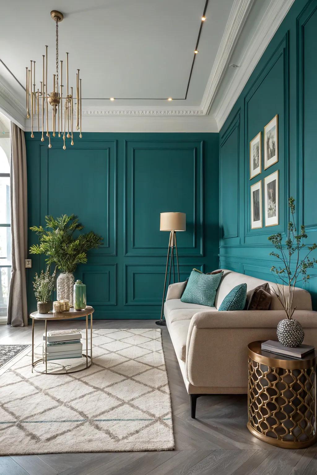 A striking wall shade adds richness and drama to any space.