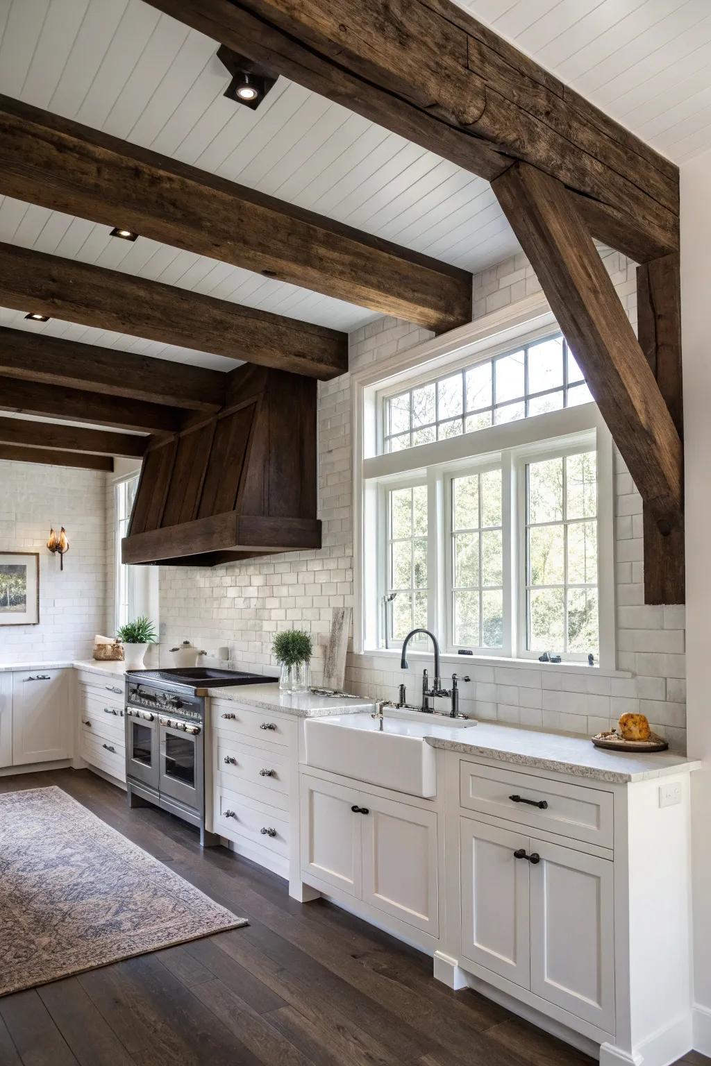 Dark-toned supports alongside light interiors deliver an outstanding visual dynamic.