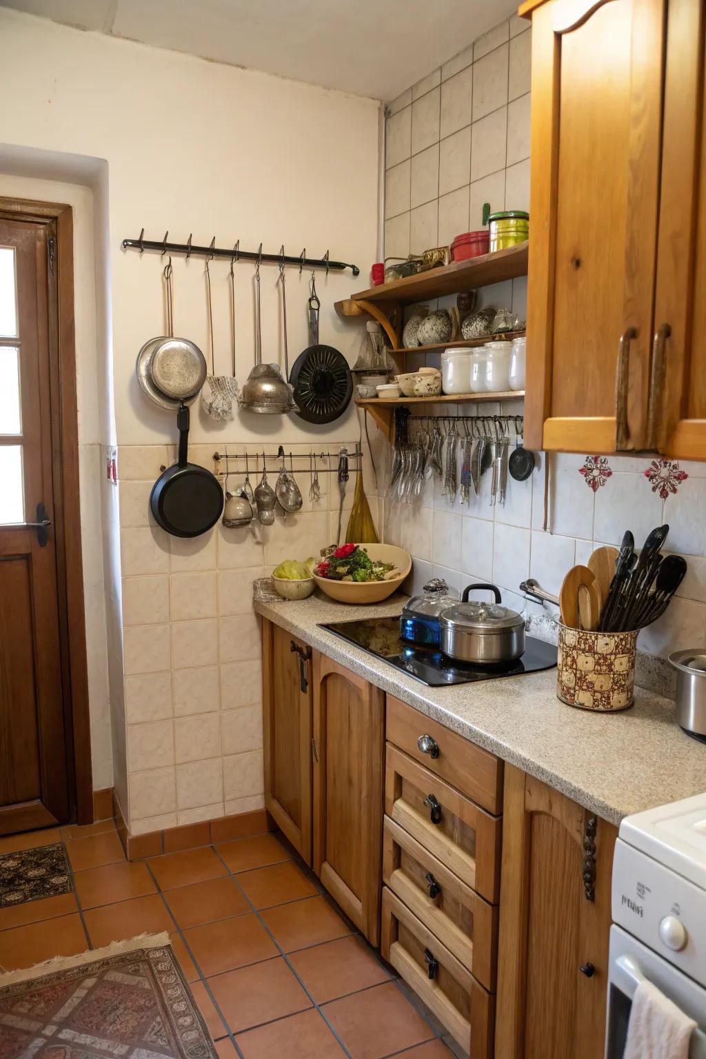 Efficient utilization of vertical space ensures your kitchen stays organized.