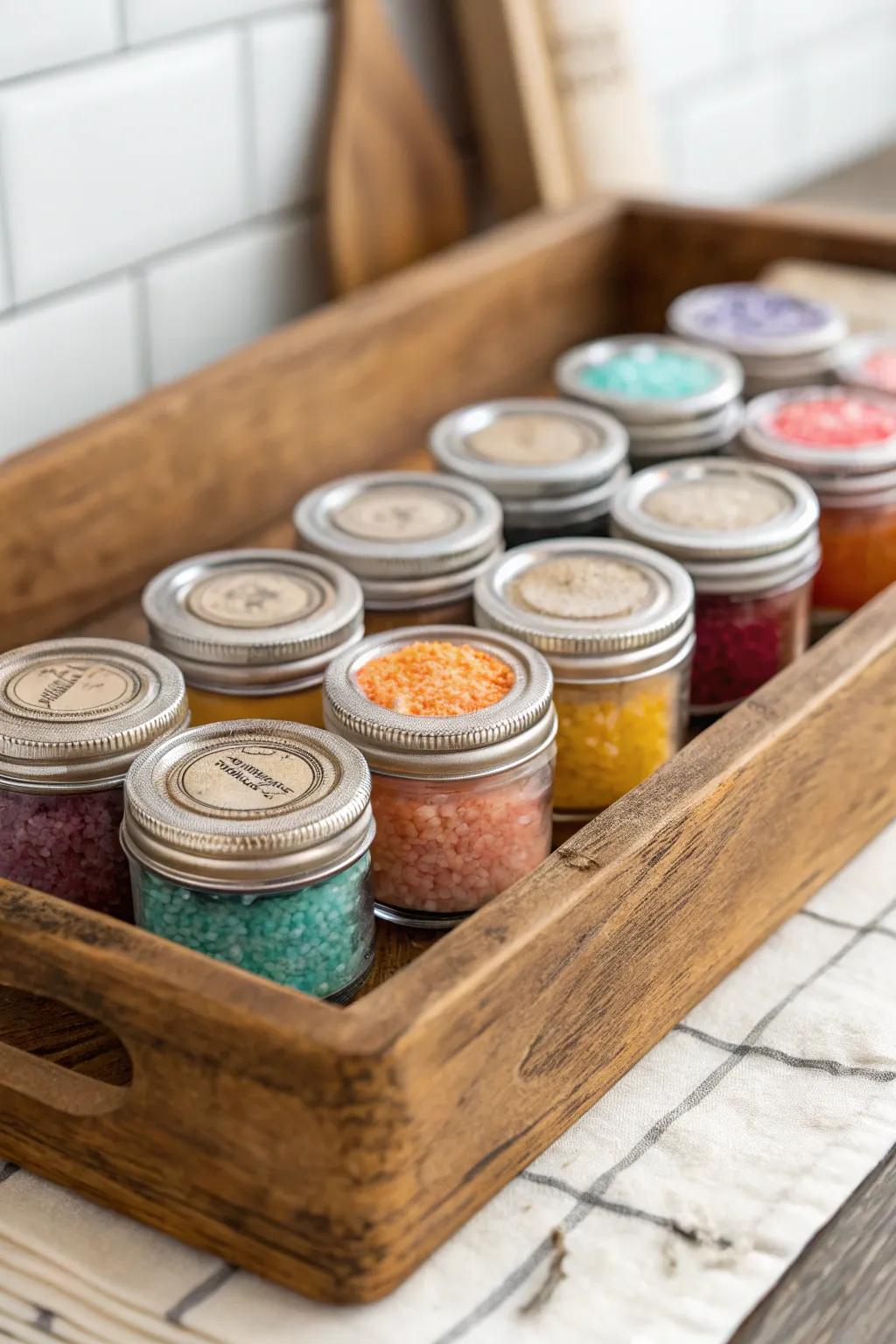 Improve any dish with a variety of gourmet salts.
