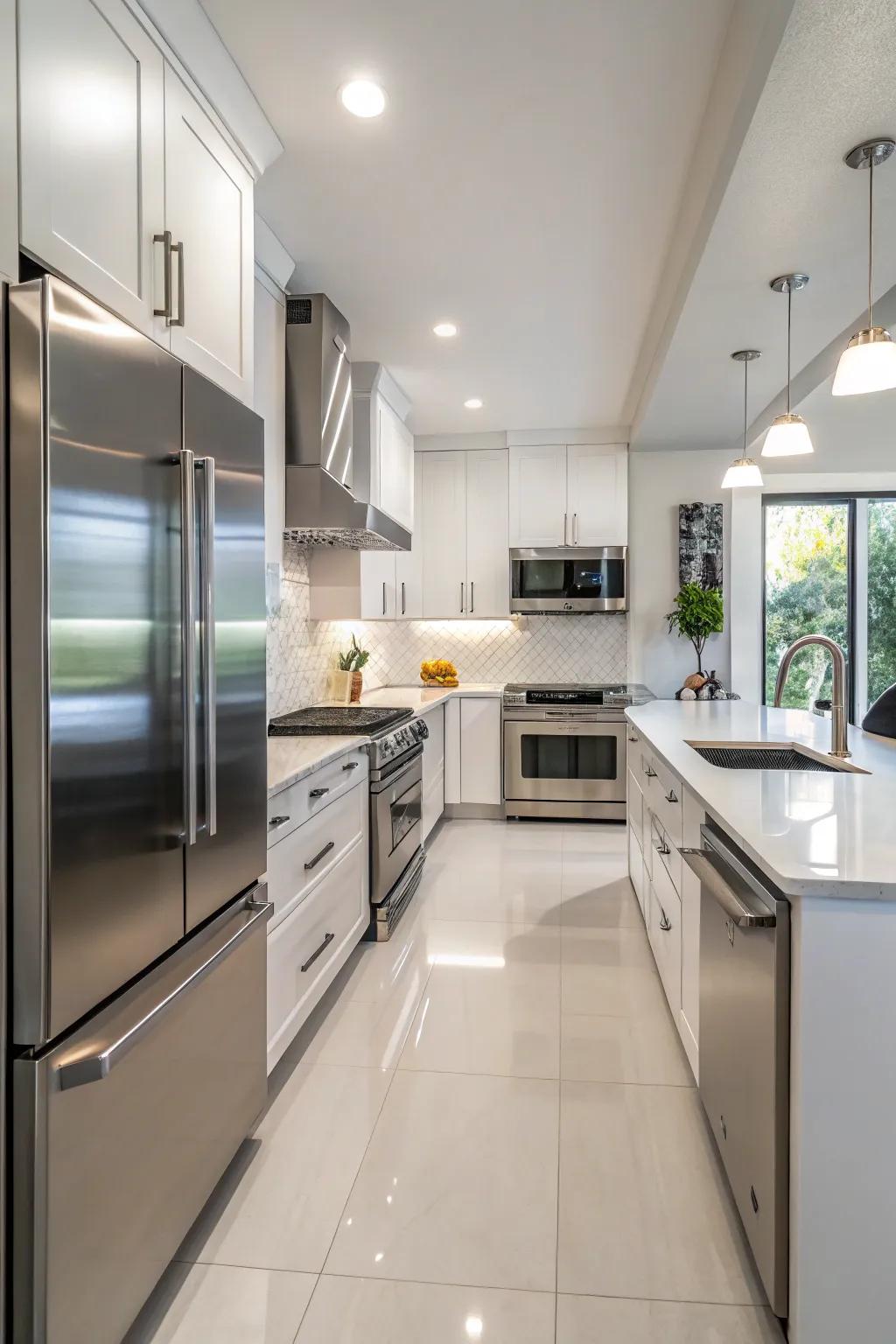 Modern appliances fit perfectly with today's cooking area designs.
